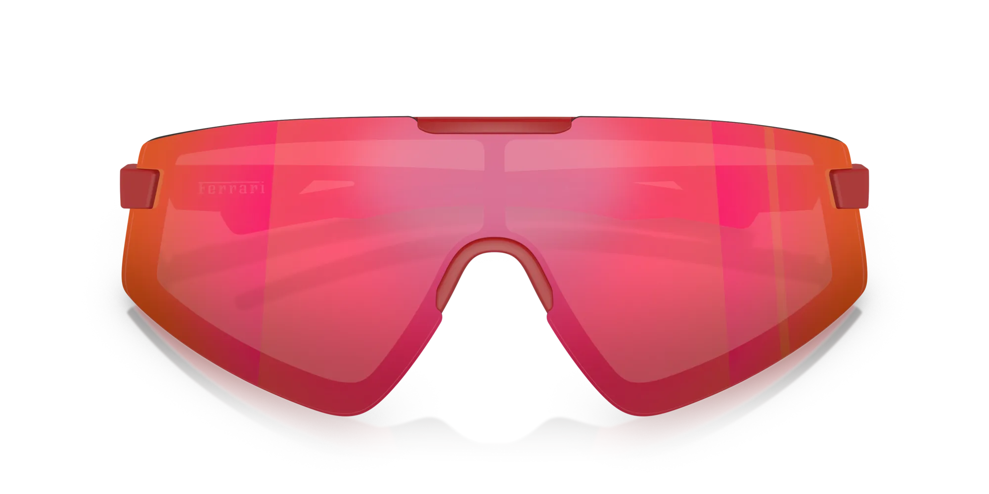Ferrari Scuderia FZ6009U 514/6Q Occhiali da sole Iniettato Rosso Rosso Geometrica Specchiate - immagine 2