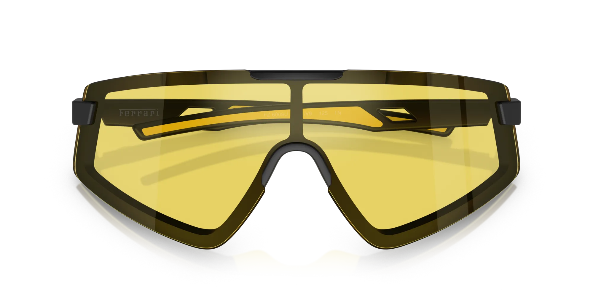 Ferrari Scuderia FZ6009U 504/V9 Occhiali da sole Iniettato Nero Giallo Geometrica Normale - immagine 2