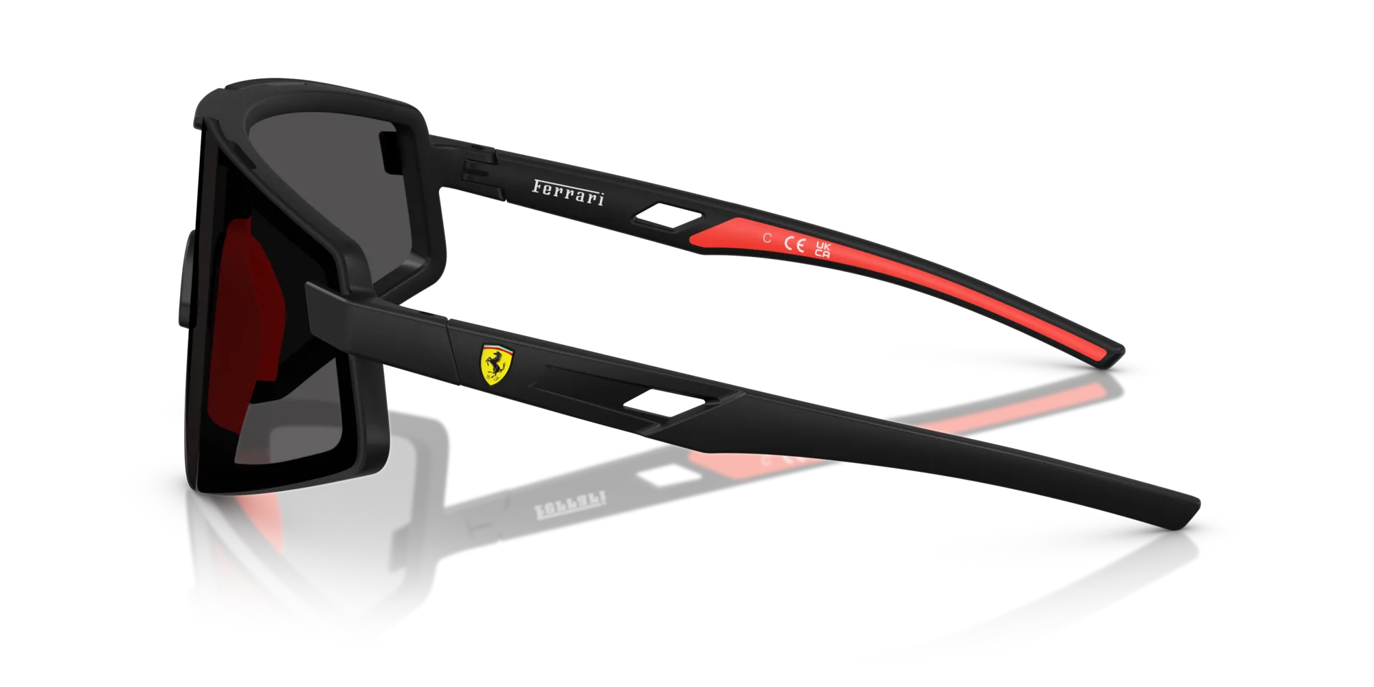 Ferrari Scuderia FZ6009U 504/87 Occhiali da sole Iniettato Nero Grigio Geometrica Normale - immagine 4