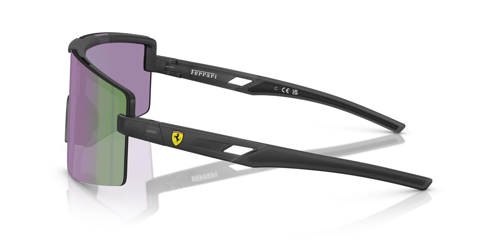 Ferrari Scuderia FZ6008U 516/M2 Occhiali da sole Iniettato Grigio Verde Squadrata Normale - immagine 4