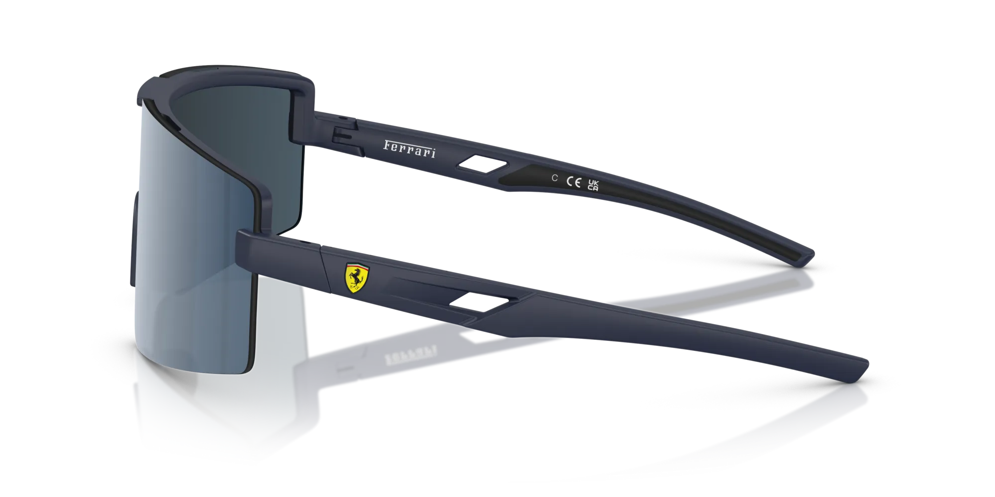 Ferrari Scuderia FZ6008U 509/55 Occhiali da sole Iniettato Blu Blu Squadrata Normale - immagine 4