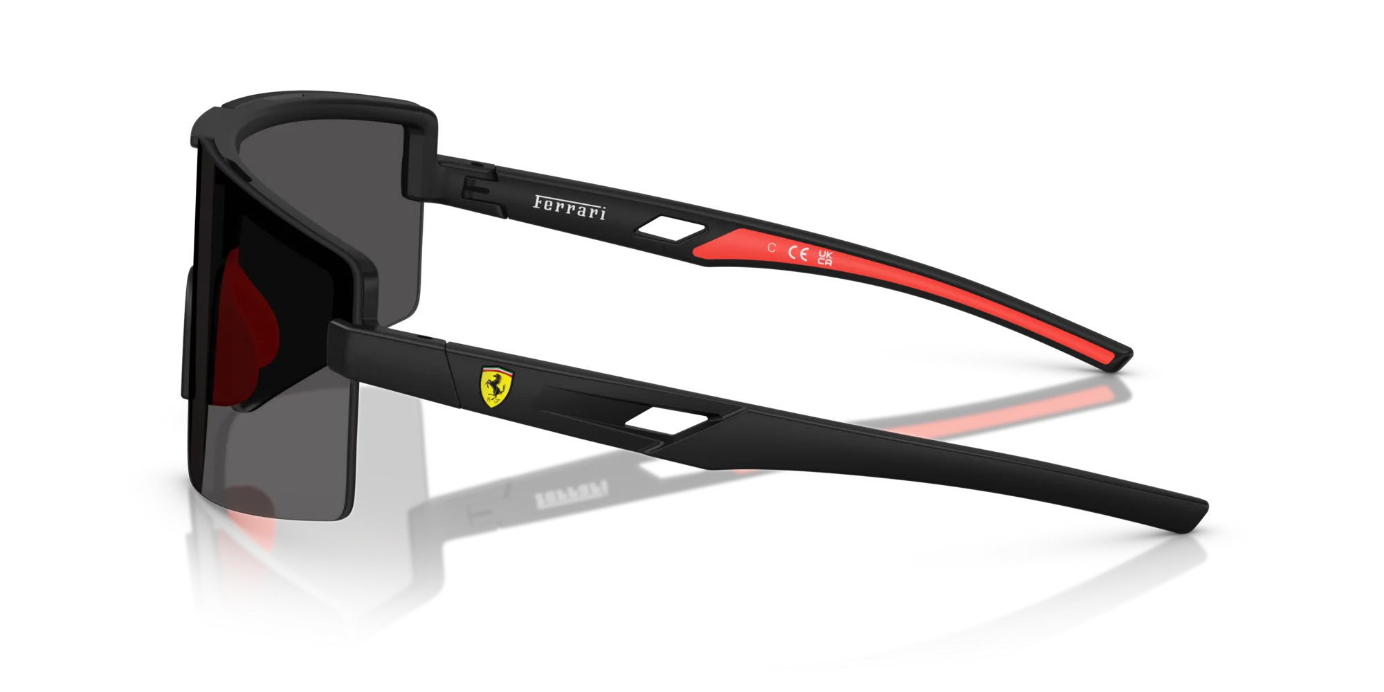 Ferrari Scuderia FZ6008U 504/87 Occhiali da sole Iniettato Nero Grigio Squadrata Normale - immagine 4