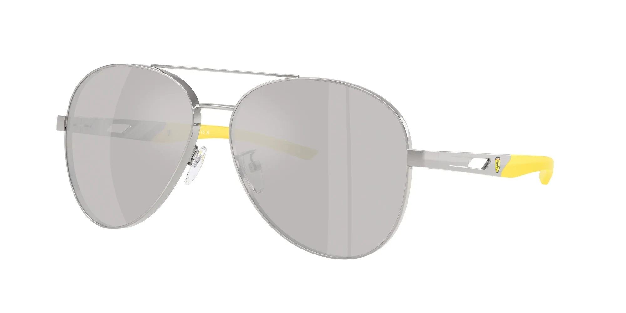 Ferrari Scuderia FZ5002D 107/6G Occhiali da sole Metallo Argento Argento Pilot Normale - immagine 1