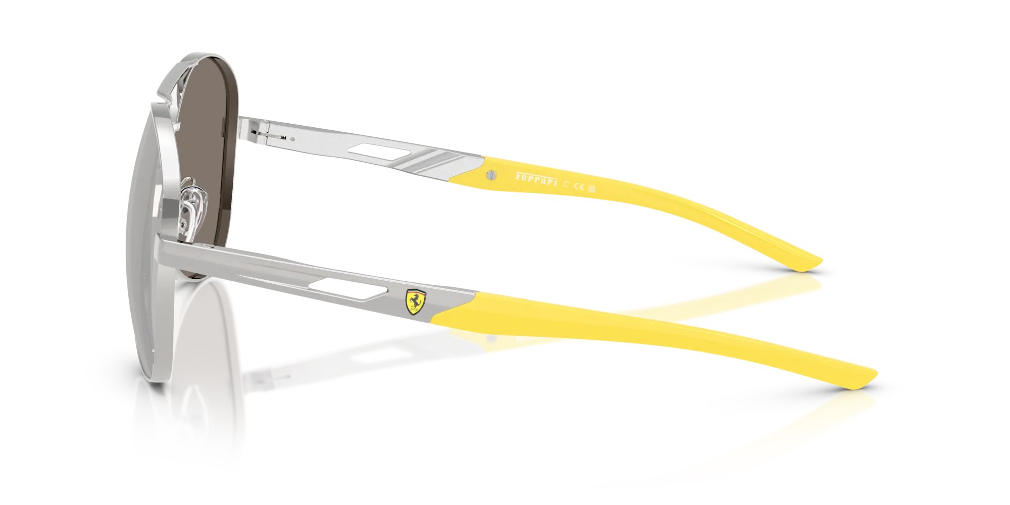 Ferrari Scuderia FZ5002D 107/6G Occhiali da sole Metallo Argento Argento Pilot Normale - immagine 4