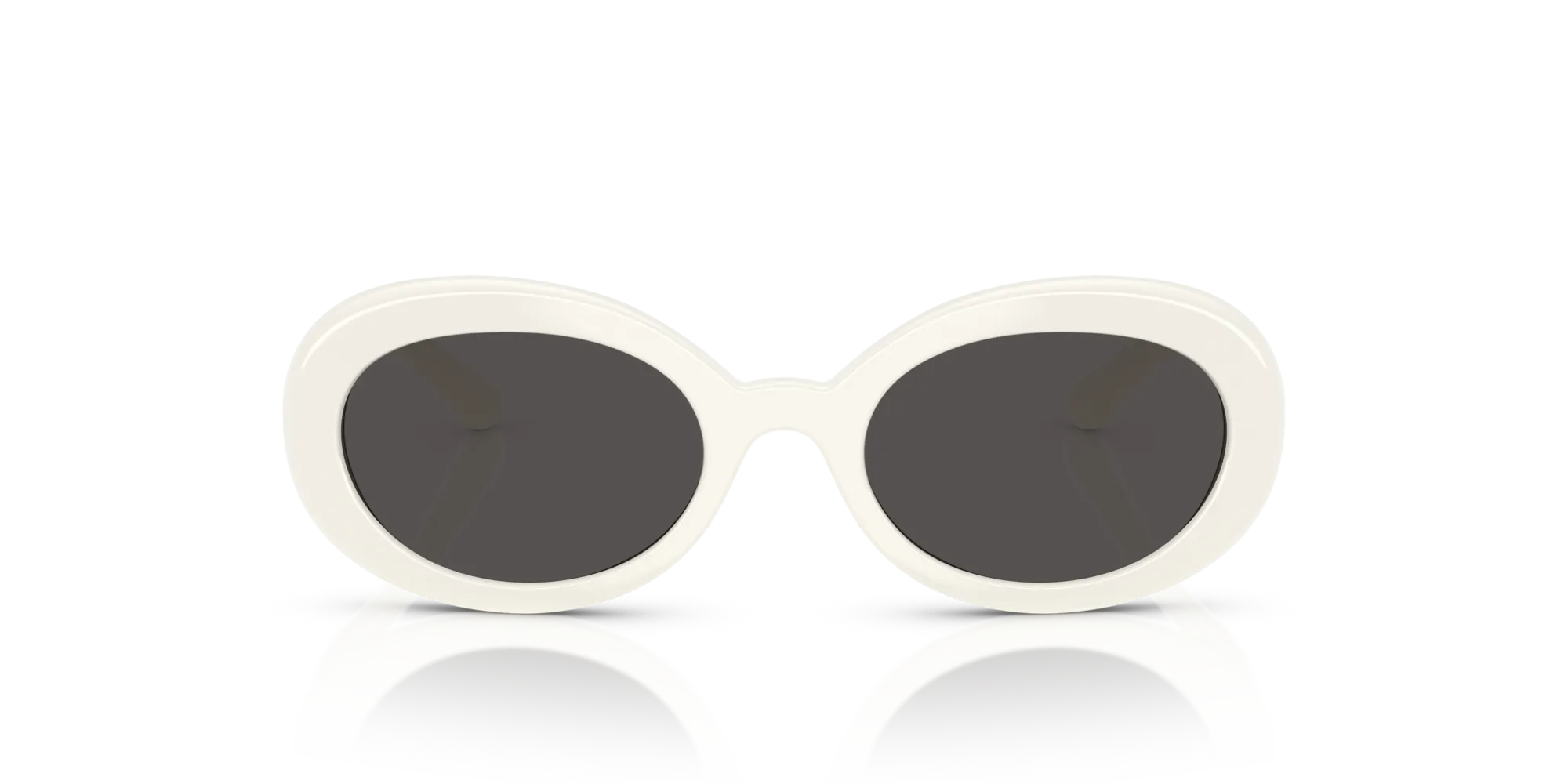 Dolce & Gabbana DX6007U 331287 Occhiali da sole Iniettato Bianco Grigio Rotonda Normale - immagine 3