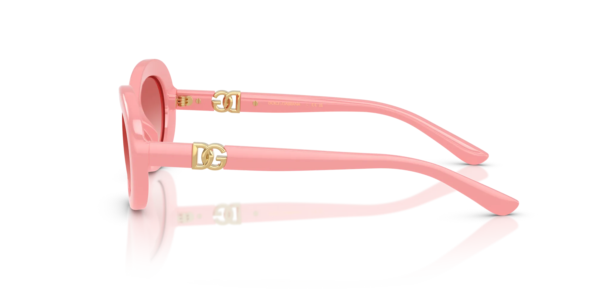 Dolce & Gabbana DX6007U 30982B Occhiali da sole Iniettato Rosa Rosa Rotonda Normale Sfumato - immagine 4