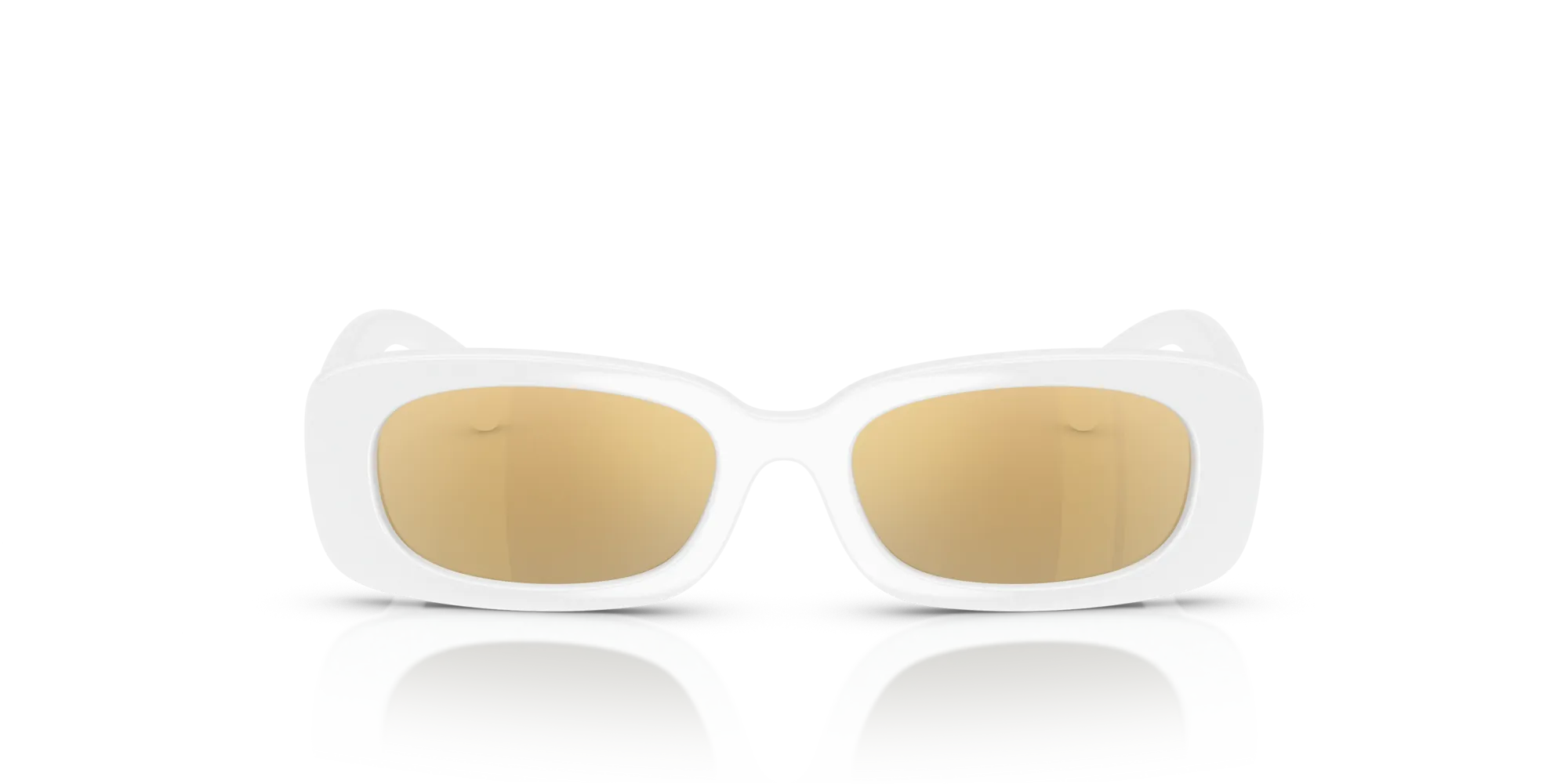 Dolce & Gabbana DX6006U 33127P Occhiali da sole Iniettato Bianco Marrone Squadrata Specchiate - immagine 3