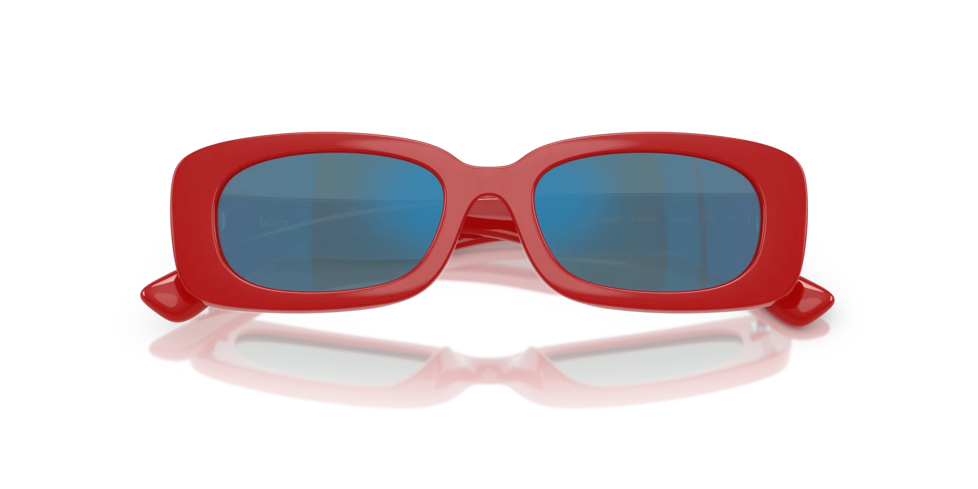 Dolce & Gabbana DX6006U 308825 Occhiali da sole Iniettato Rosso Squadrata Specchiate - immagine 2