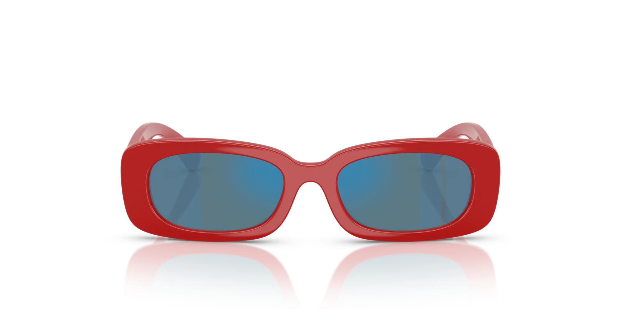 Dolce & Gabbana DX6006U 308825 Occhiali da sole Iniettato Rosso Squadrata Specchiate - immagine 3