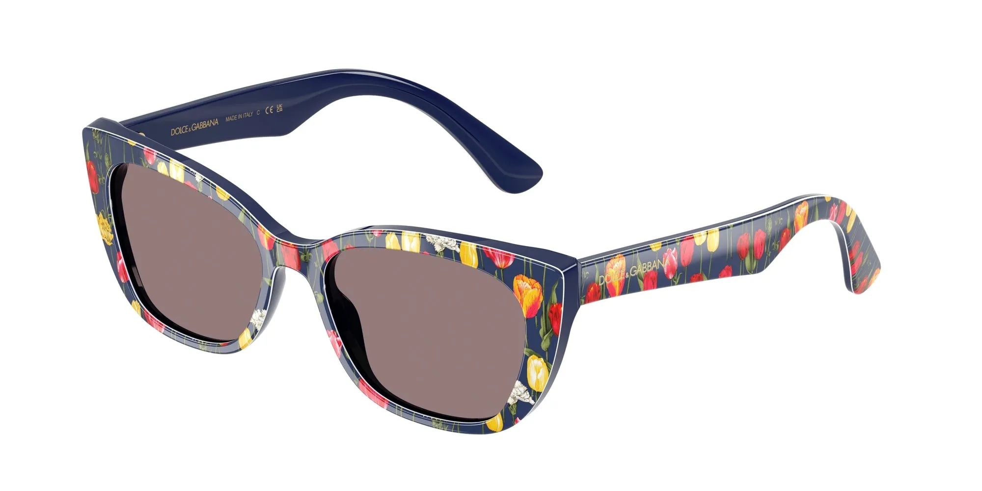 Dolce & Gabbana DX4427 34357N Occhiali da sole bambino Acetato Blu Marrone Cat Eye Normale - immagine 1