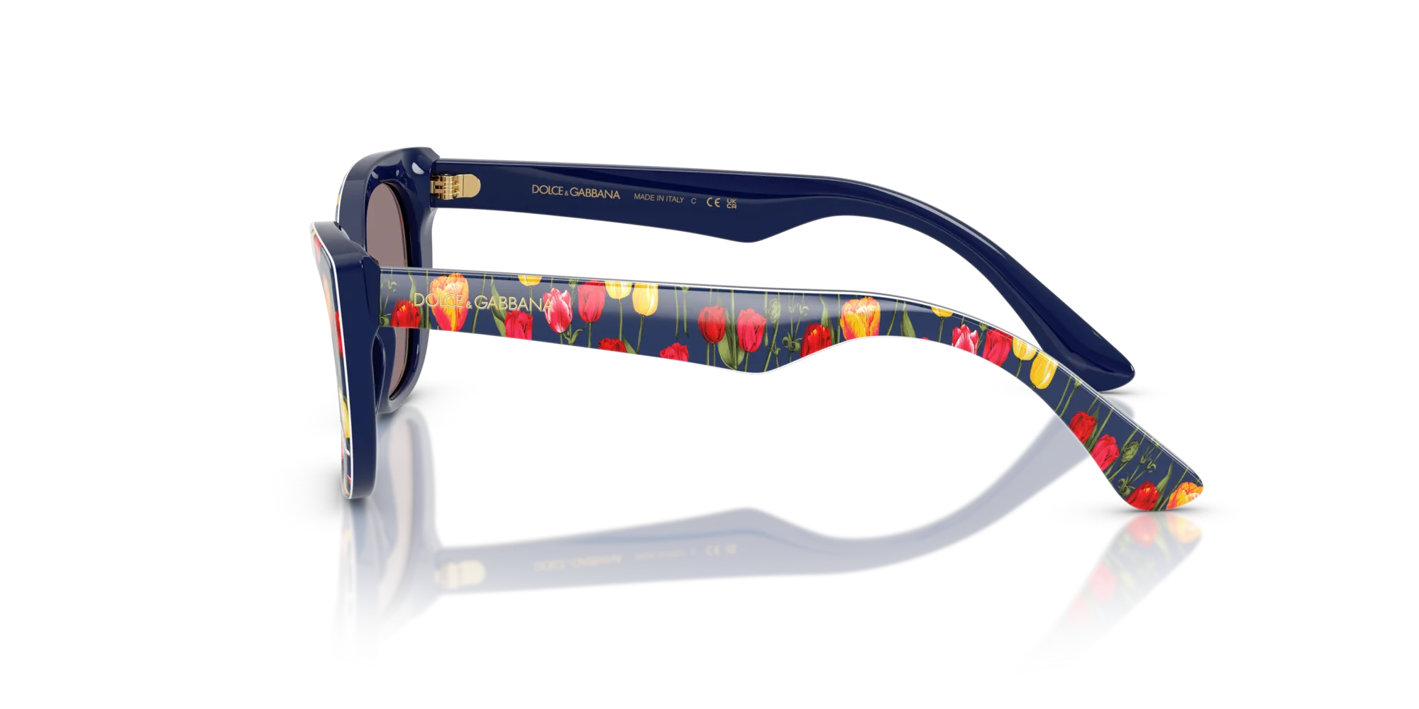 Dolce & Gabbana DX4427 34357N Occhiali da sole bambino Acetato Blu Marrone Cat Eye Normale - immagine 4