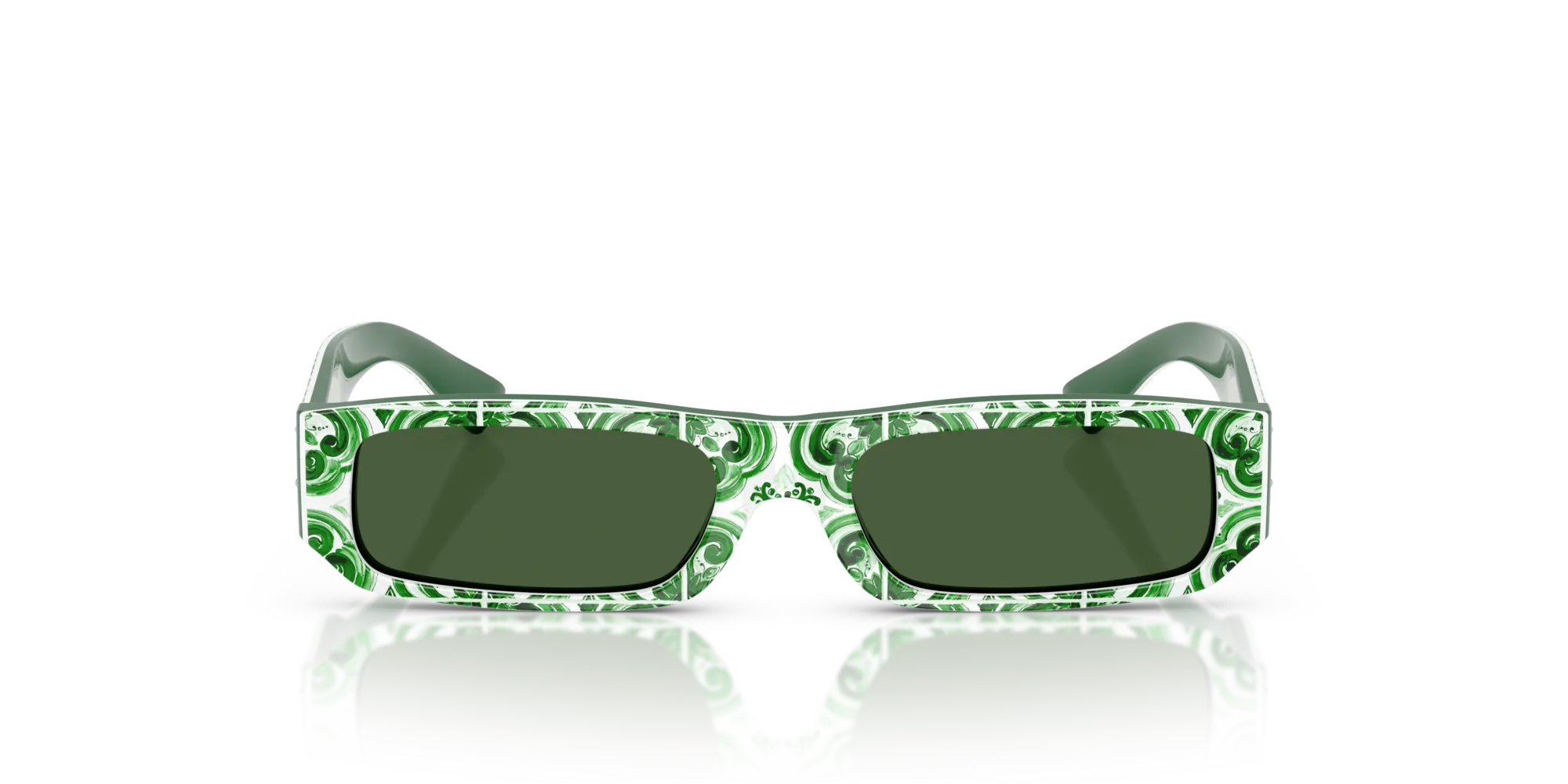 Dolce & Gabbana DX4005 343671 Occhiali da sole Acetato Verde Verde Squadrata Normale - immagine 3