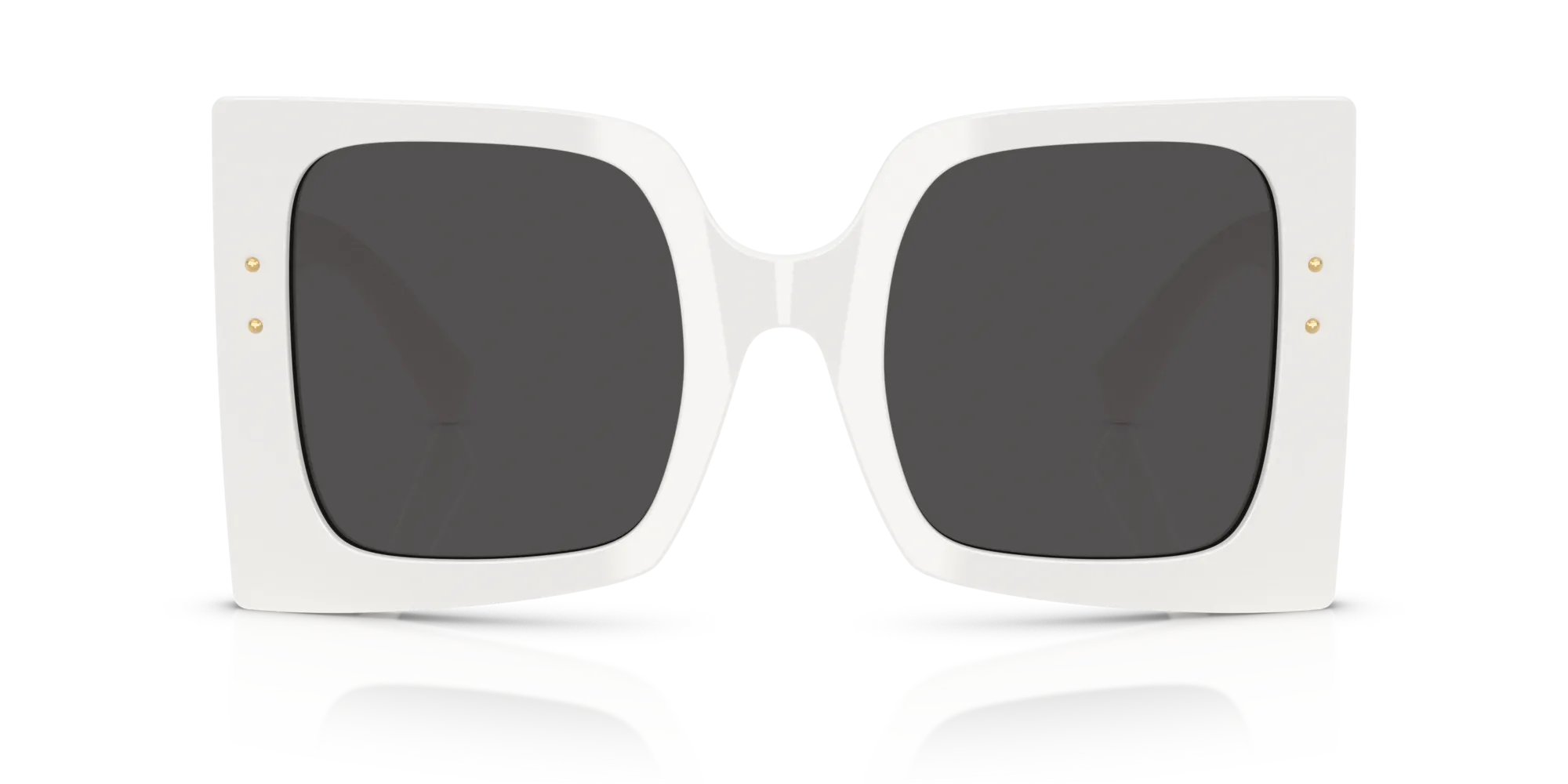 Dolce & Gabbana DG4490 331287 Occhiali da sole Acetato Bianco Grigio Squadrata Normale - immagine 3