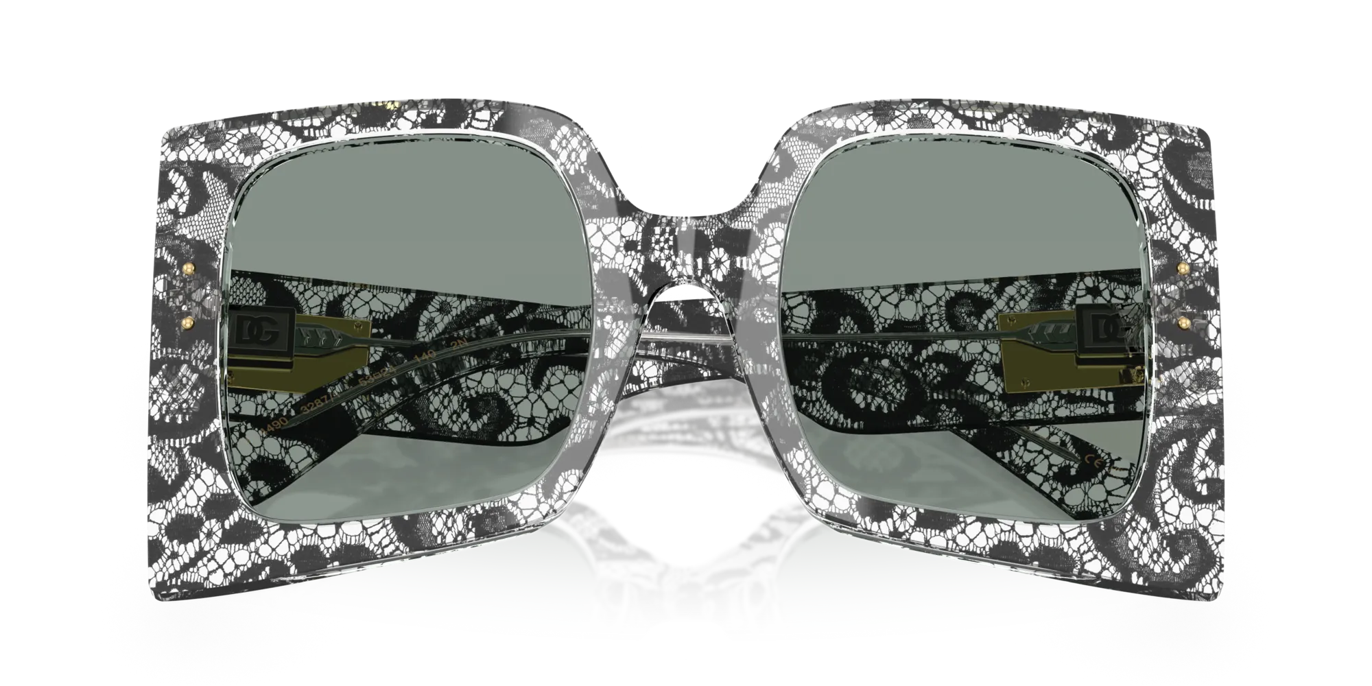 Dolce & Gabbana DG4490 3287/1 Occhiali da sole Acetato Nero Grigio Squadrata Normale - immagine 2