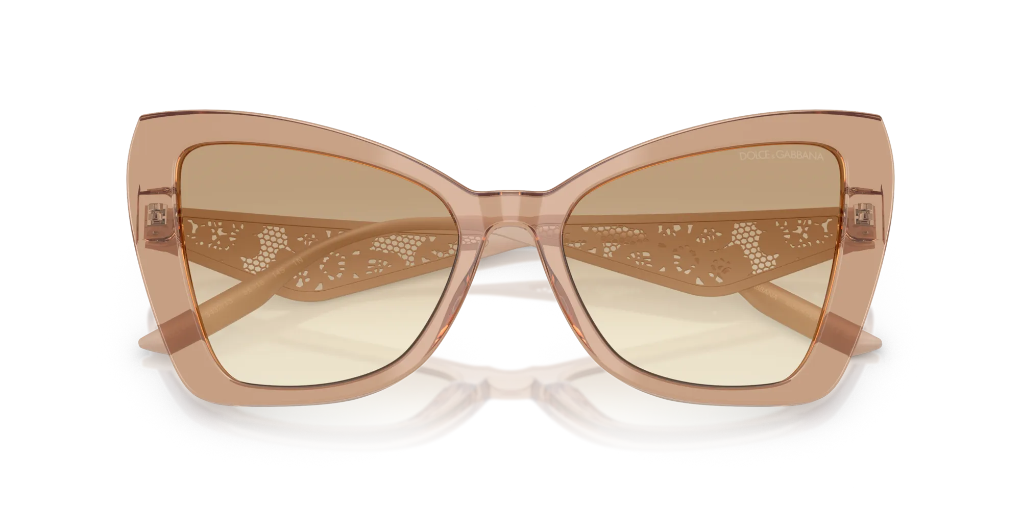 Dolce & Gabbana DG4489 343213 Occhiali da sole Acetato Marrone Marrone Cat Eye Normale Sfumato - immagine 2