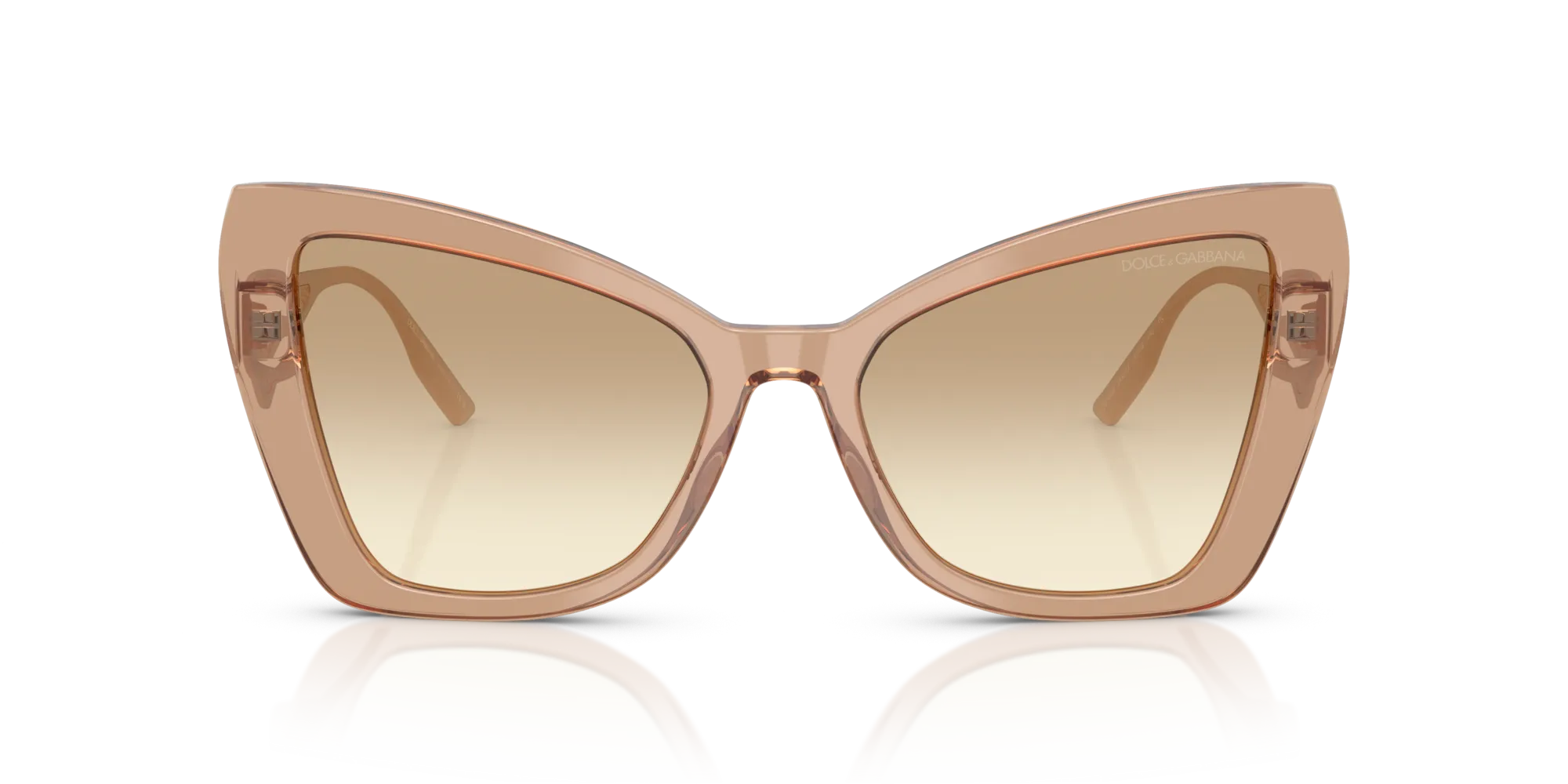 Dolce & Gabbana DG4489 343213 Occhiali da sole Acetato Marrone Marrone Cat Eye Normale Sfumato - immagine 3