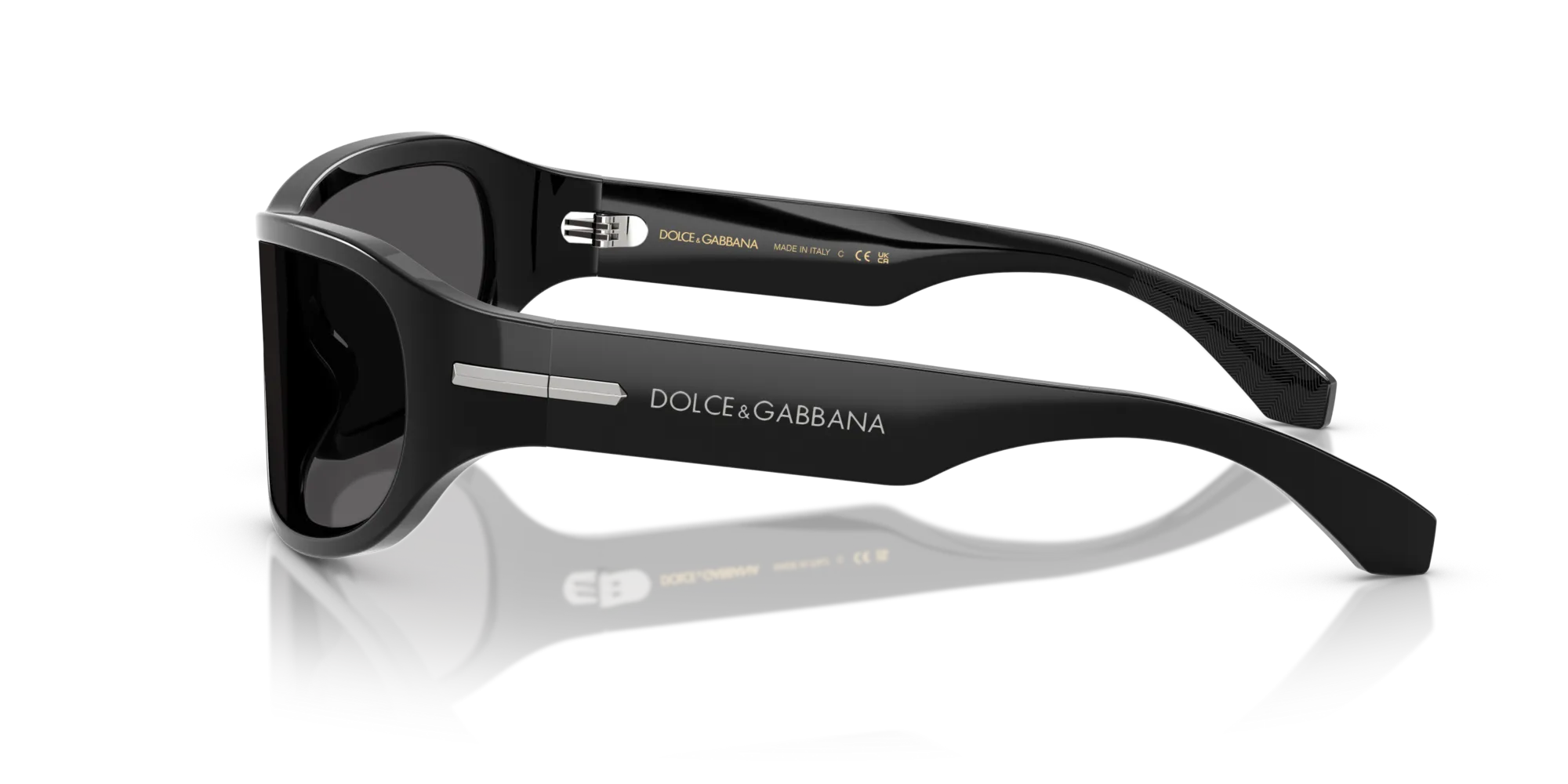 Dolce & Gabbana DG4486 501/87 Occhiali da sole Acetato Nero Grigio Squadrata Normale - immagine 4