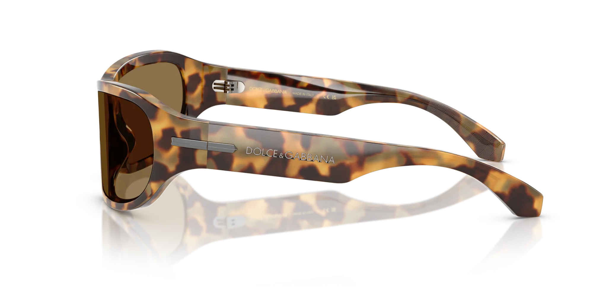 Dolce & Gabbana DG4486 343773 Occhiali da sole Acetato Tartaruga Marrone Squadrata Normale - immagine 4