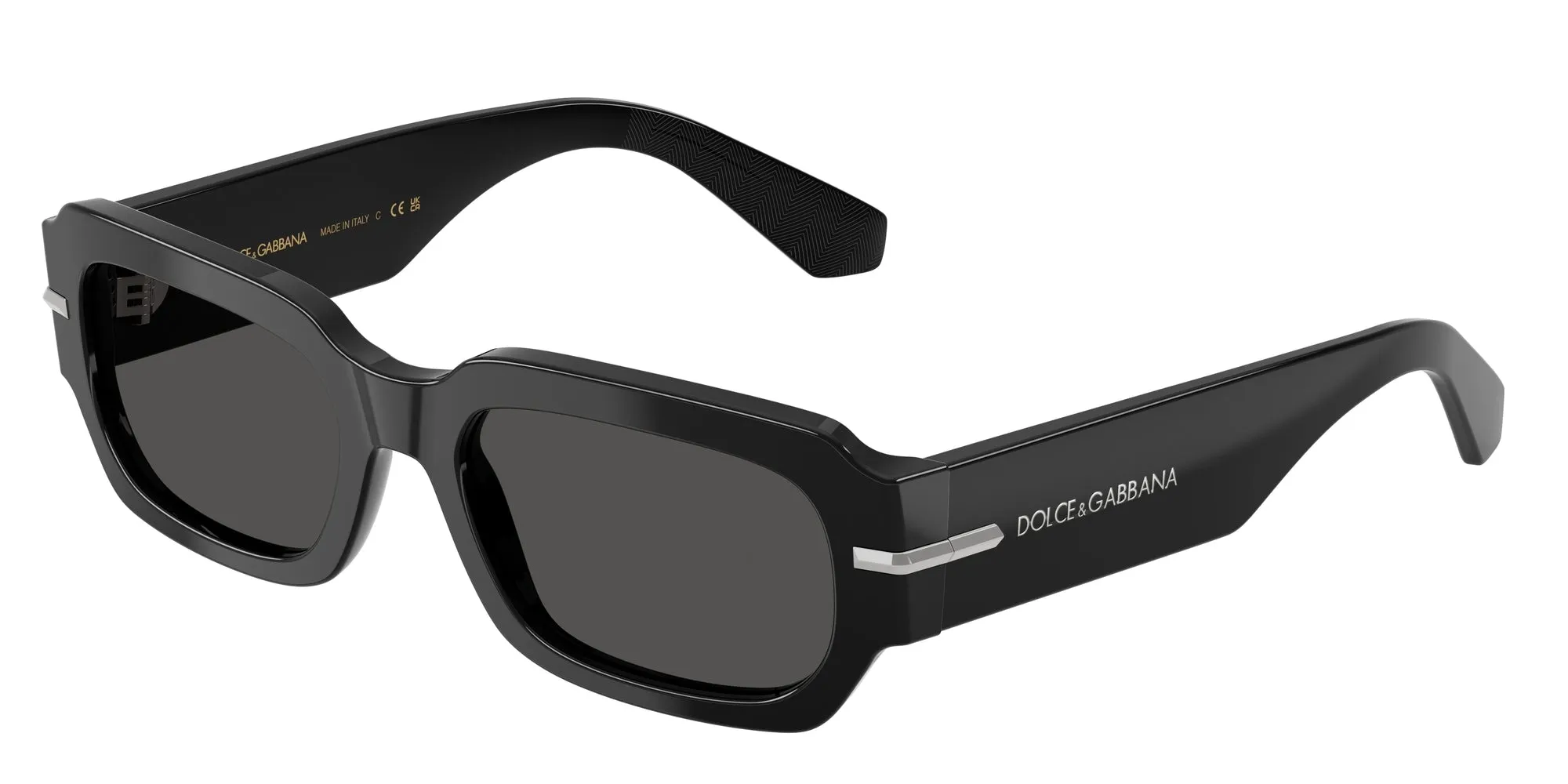 Dolce & Gabbana DG4485 501/87 Occhiali da sole Acetato Nero Grigio Squadrata Normale - immagine 1