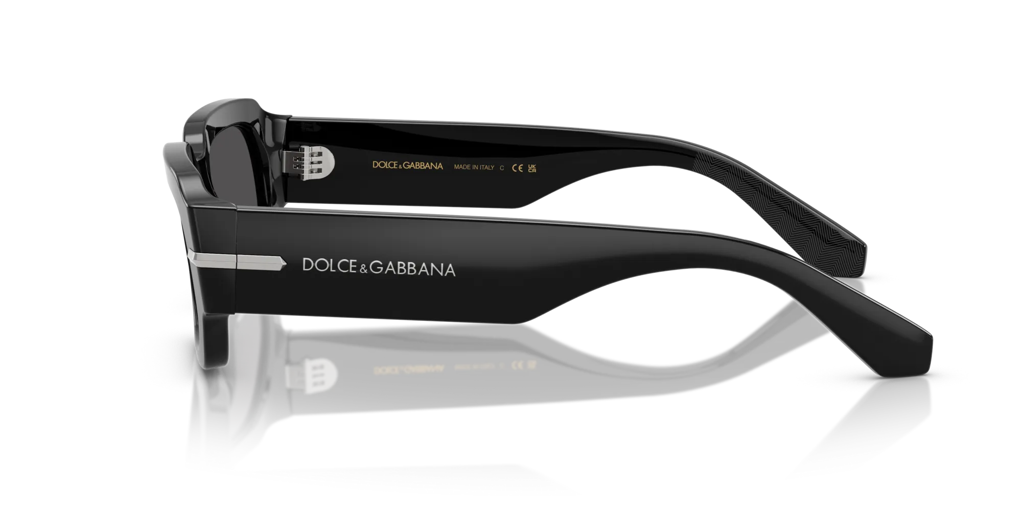 Dolce & Gabbana DG4485 501/87 Occhiali da sole Acetato Nero Grigio Squadrata Normale - immagine 4