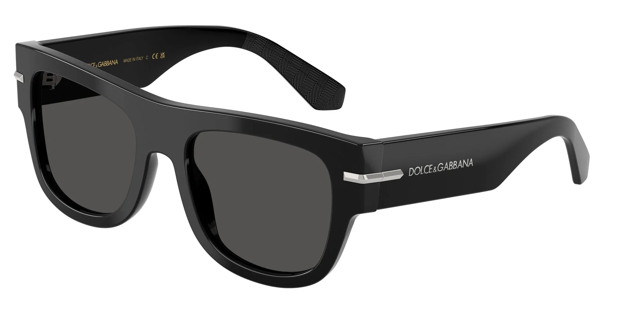 Dolce & Gabbana DG4484 501/87 Occhiali da sole Acetato Nero Grigio Squadrata Normale - immagine 1
