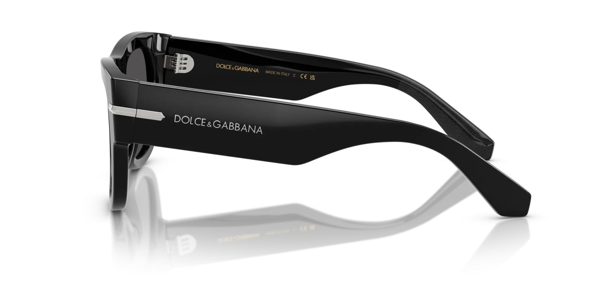 Dolce & Gabbana DG4484 501/87 Occhiali da sole Acetato Nero Grigio Squadrata Normale - immagine 4