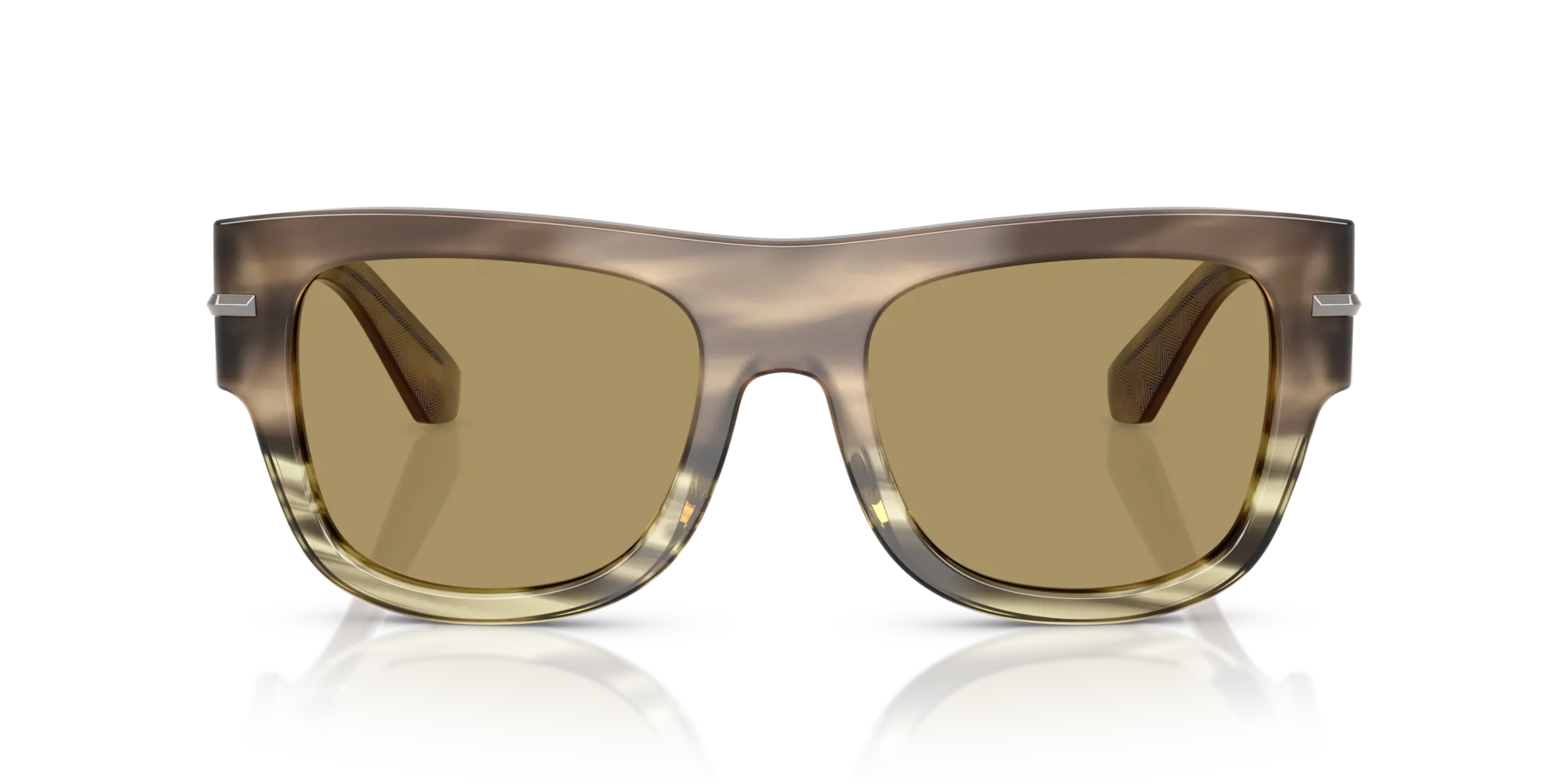 Dolce & Gabbana DG4484 3439/2 Occhiali da sole Acetato Marrone Verde Squadrata Normale - immagine 3