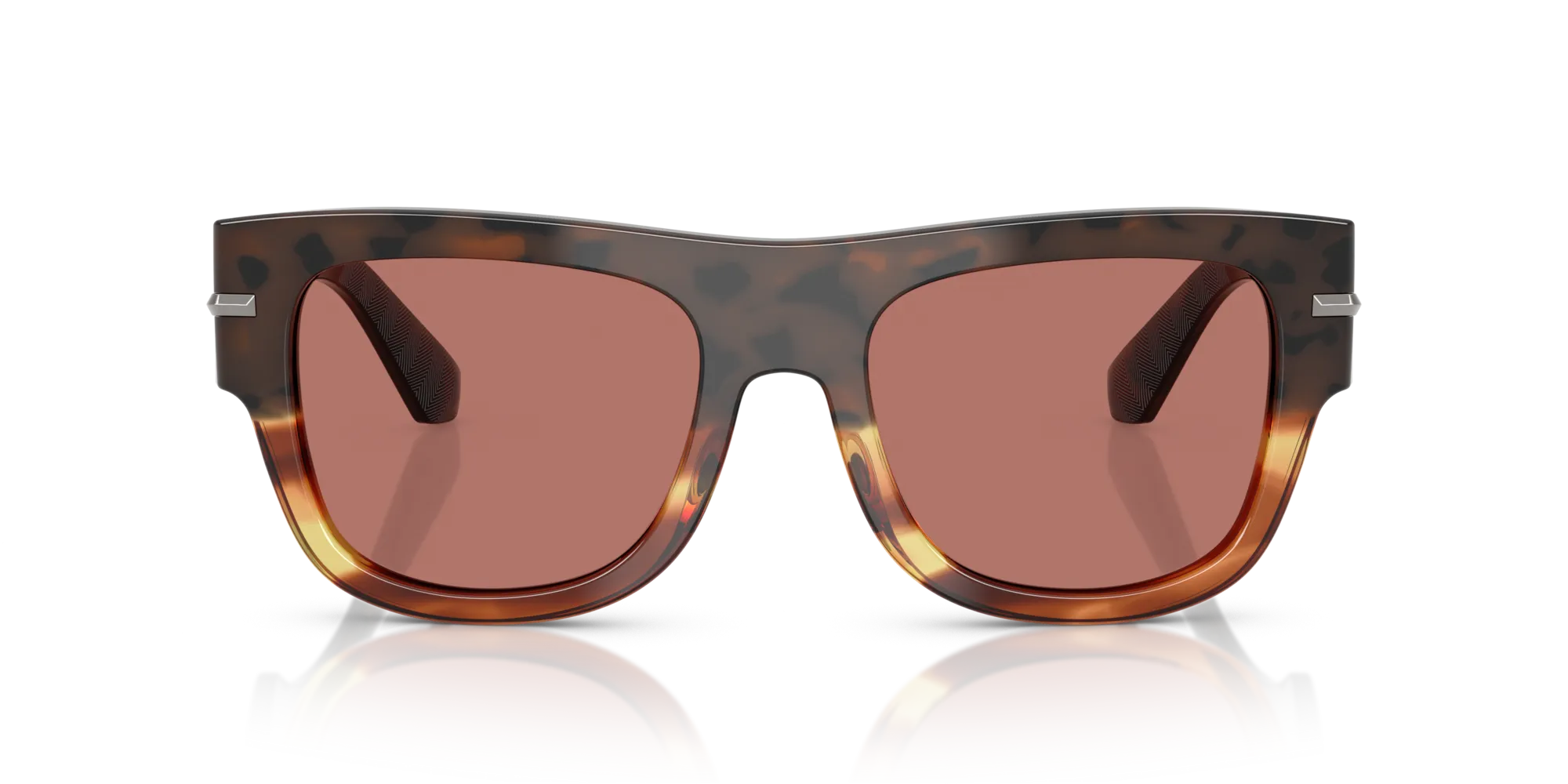 Dolce & Gabbana DG4484 3438M6 Occhiali da sole Acetato Marrone Bordeaux Squadrata Normale - immagine 3