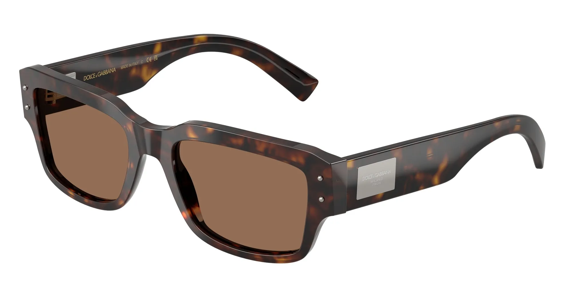 Dolce & Gabbana DG4483 502/73 Occhiali da sole Acetato Tartaruga Marrone Squadrata Normale - immagine 1