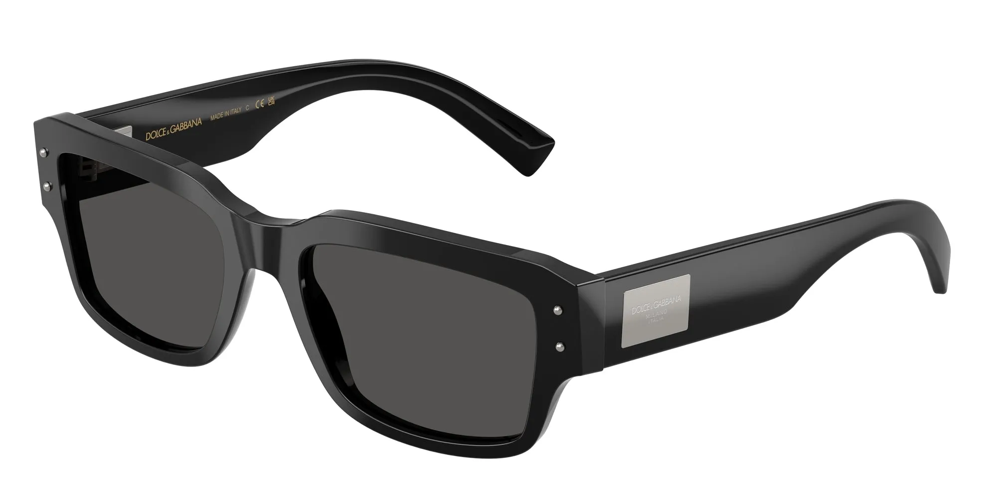 Dolce & Gabbana DG4483 501/87 Occhiali da sole Acetato Nero Grigio Squadrata Normale - immagine 1