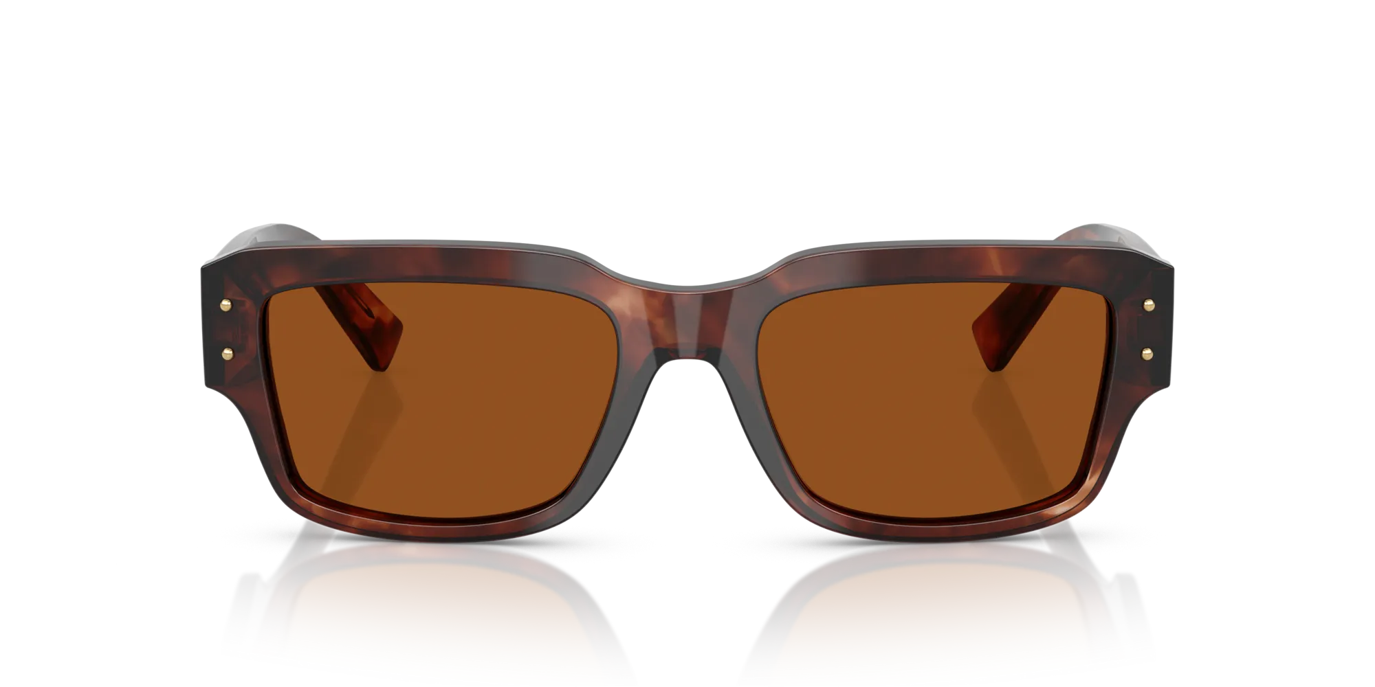 Dolce & Gabbana DG4483 322273 Occhiali da sole Acetato Rosso Marrone Squadrata Normale - immagine 3