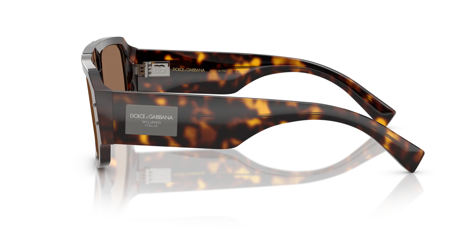 Dolce & Gabbana DG4482 502/73 Occhiali da sole Acetato Tartaruga Marrone Pilot Normale - immagine 4
