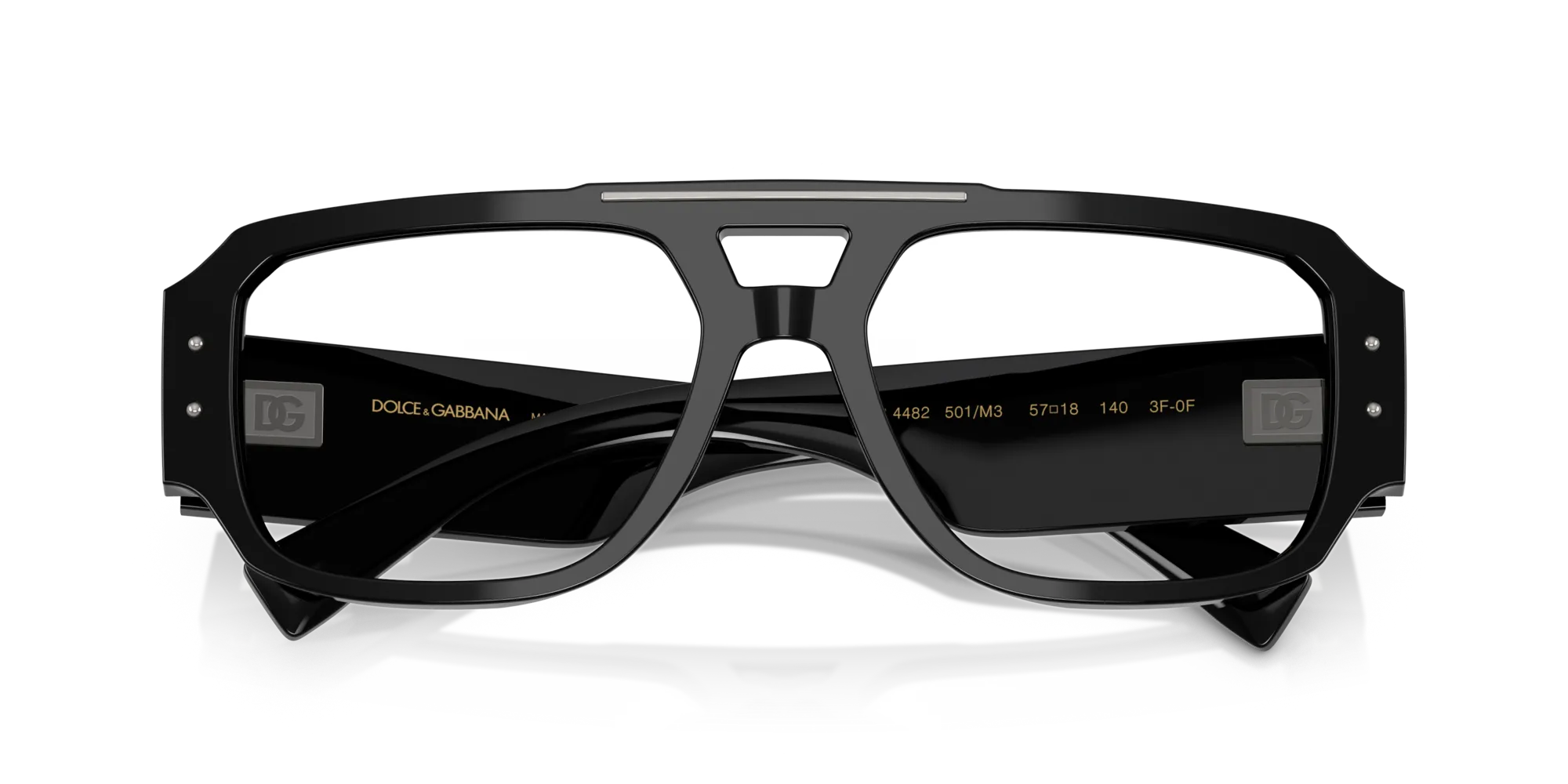 Dolce & Gabbana DG4482 501/M3 Occhiali da sole Acetato Nero Pilot Fotocromatiche - immagine 2