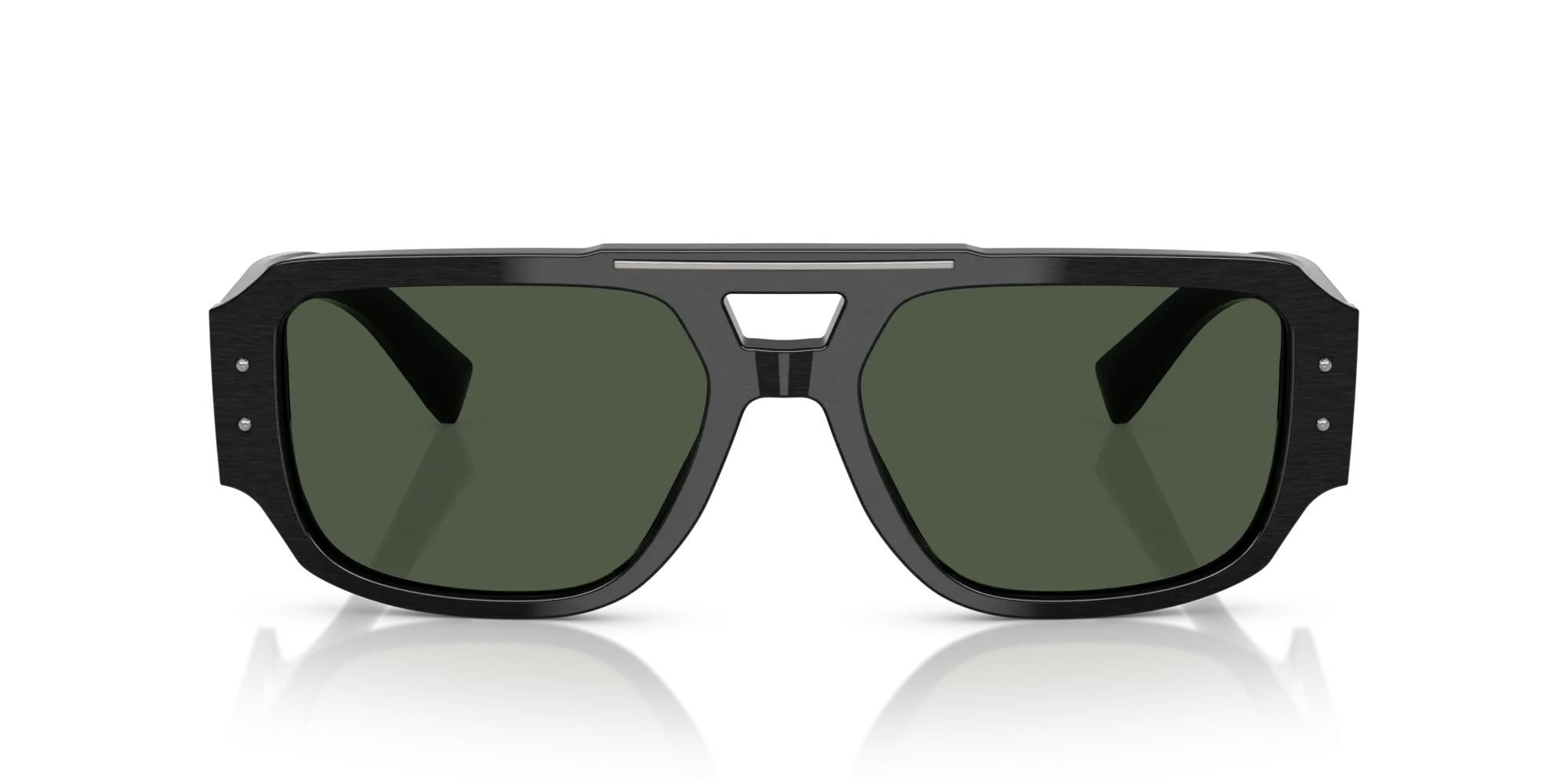 Dolce & Gabbana DG4482 28209A Occhiali da sole Acetato Nero Verde Pilot Polarizzata - immagine 3