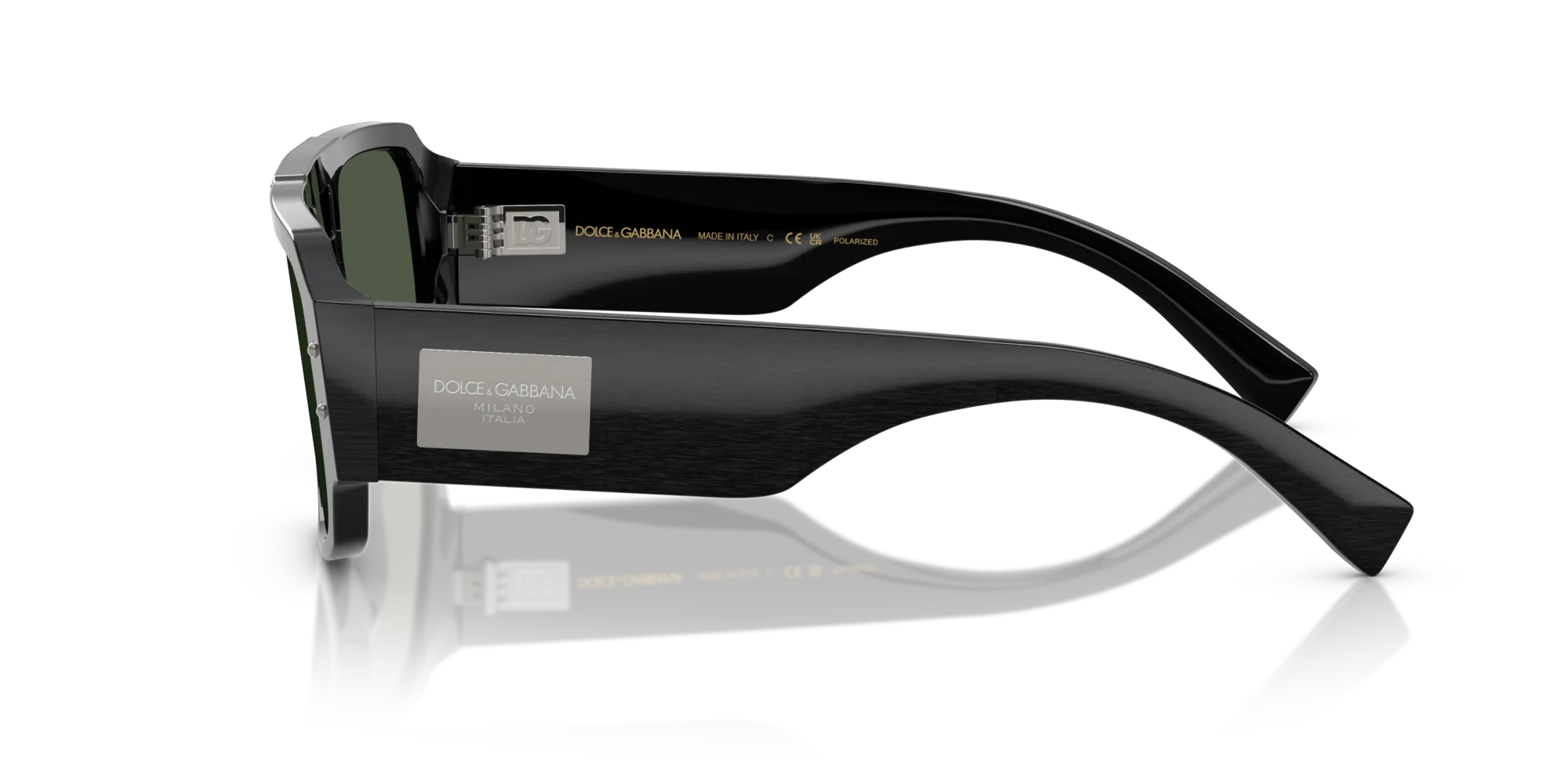 Dolce & Gabbana DG4482 28209A Occhiali da sole Acetato Nero Verde Pilot Polarizzata - immagine 4