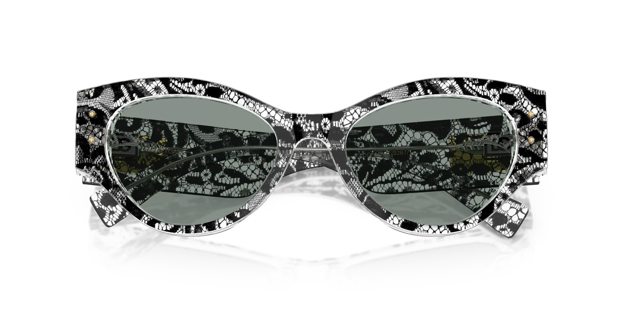 Dolce & Gabbana DG4480 3287/1 Occhiali da sole Acetato Nero Grigio Farfalla Normale - immagine 2