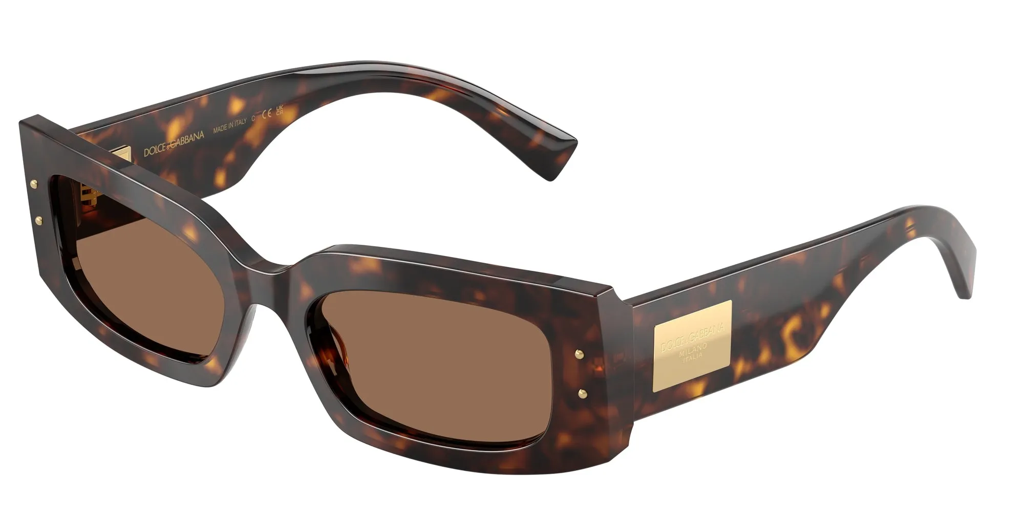 Dolce & Gabbana DG4479 502/73 Occhiali da sole Acetato Tartaruga Marrone Squadrata Normale - immagine 1