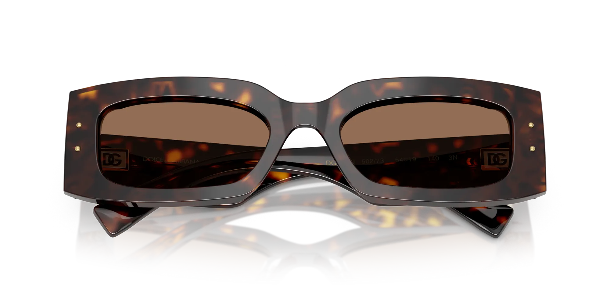 Dolce & Gabbana DG4479 502/73 Occhiali da sole Acetato Tartaruga Marrone Squadrata Normale - immagine 2