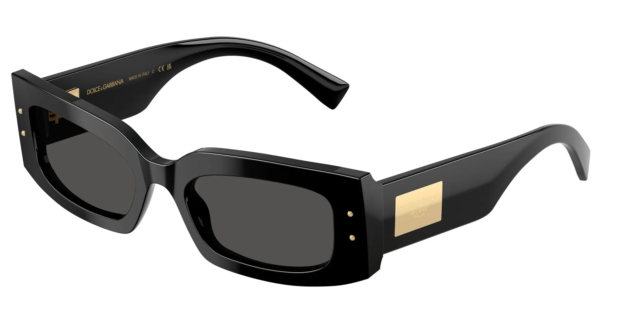 Dolce & Gabbana DG4479 501/87 Occhiali da sole Acetato Nero Grigio Squadrata Normale - immagine 1