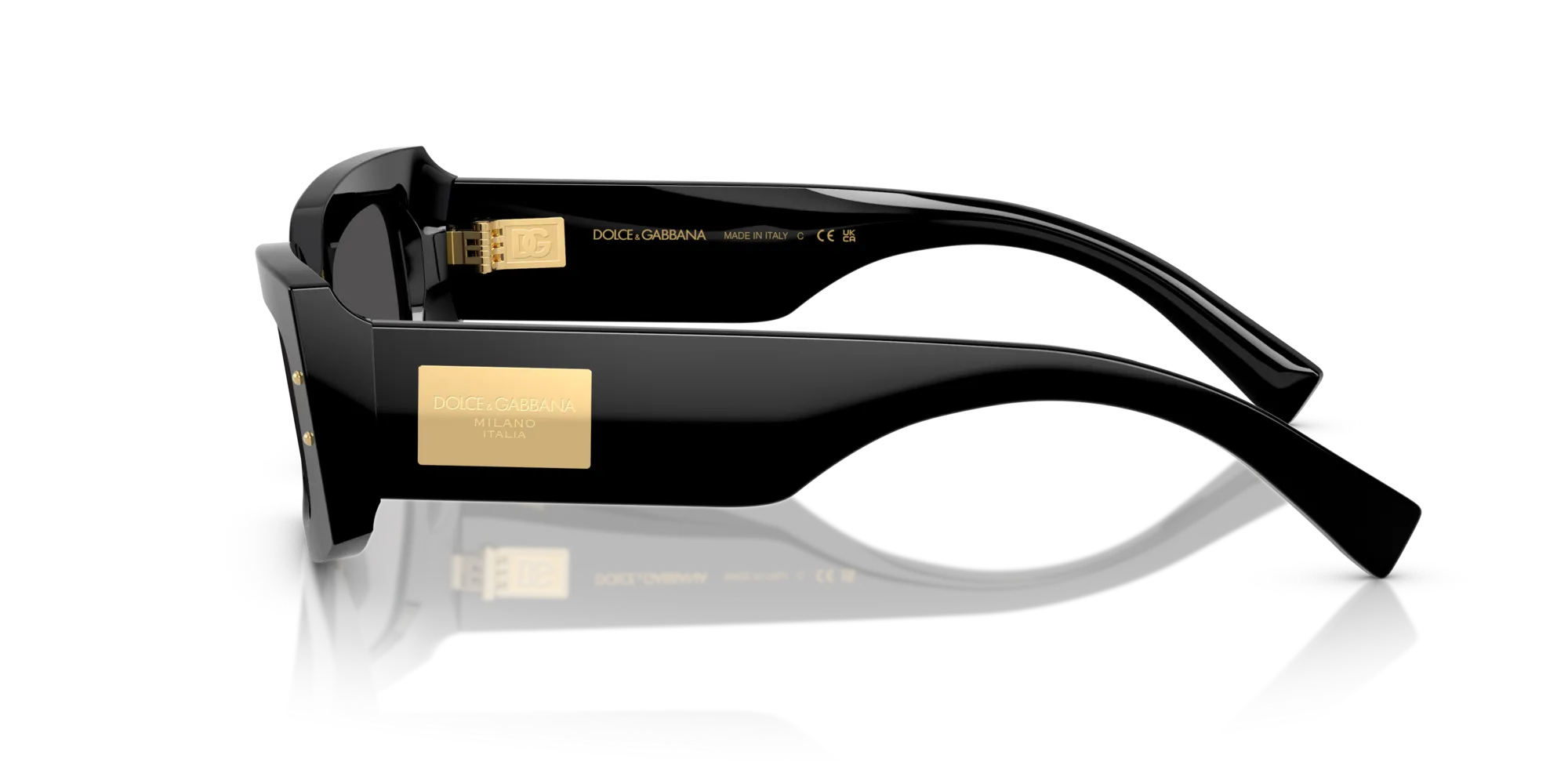 Dolce & Gabbana DG4479 501/87 Occhiali da sole Acetato Nero Grigio Squadrata Normale - immagine 4