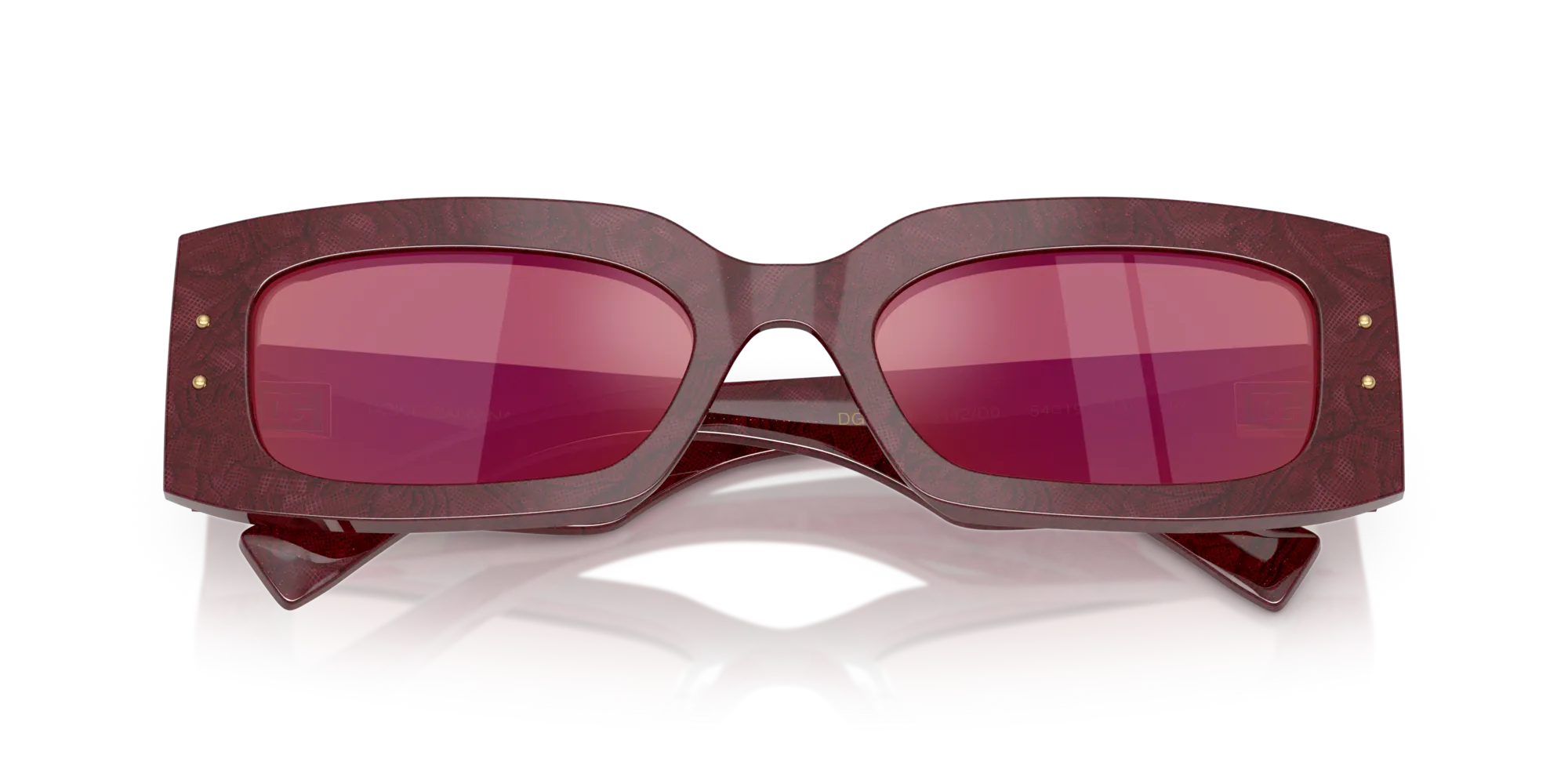Dolce & Gabbana DG4479 3442D0 Occhiali da sole Acetato Multi-colore Viola Squadrata Specchiate - immagine 2