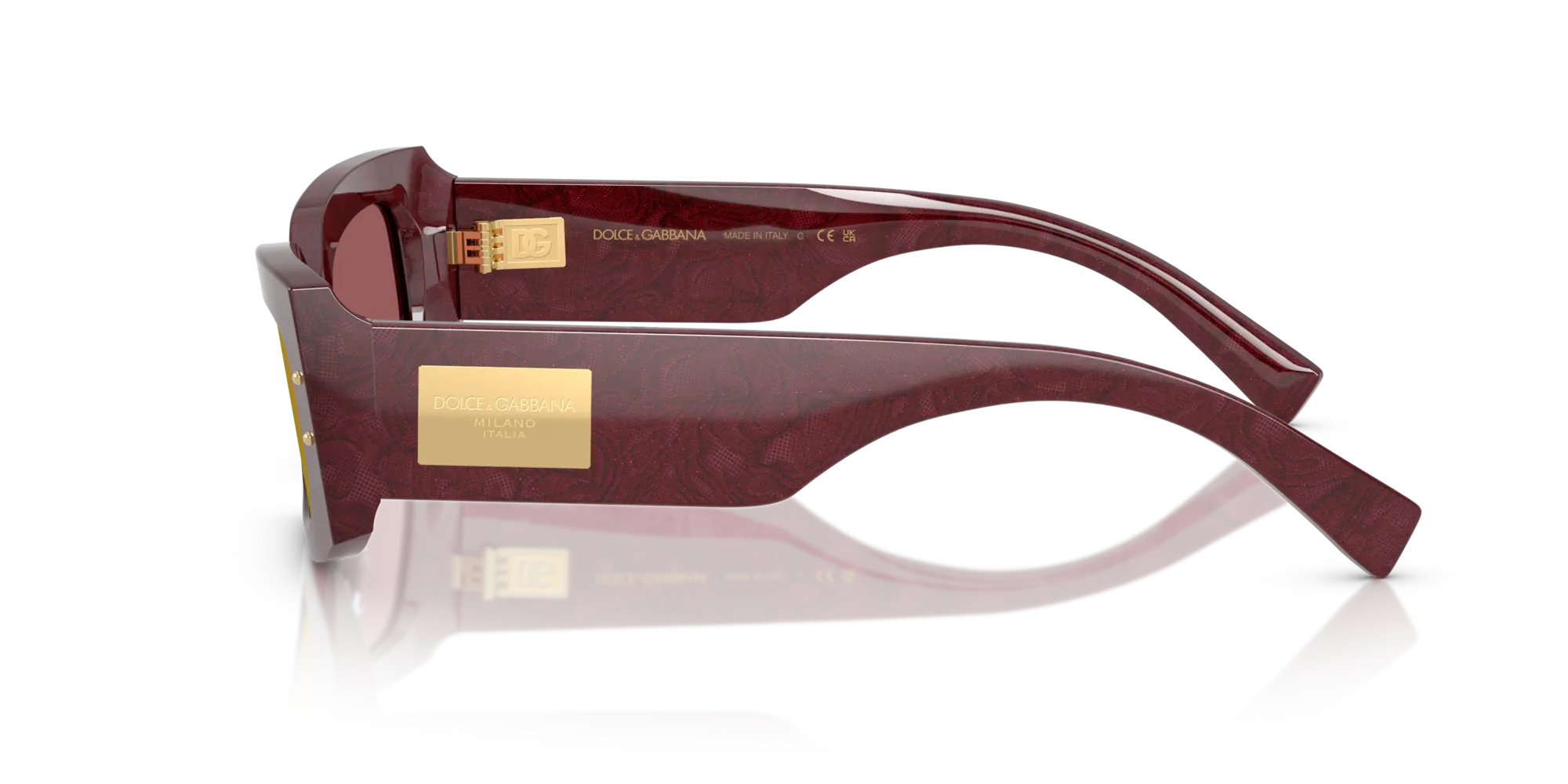 Dolce & Gabbana DG4479 3442D0 Occhiali da sole Acetato Multi-colore Viola Squadrata Specchiate - immagine 4