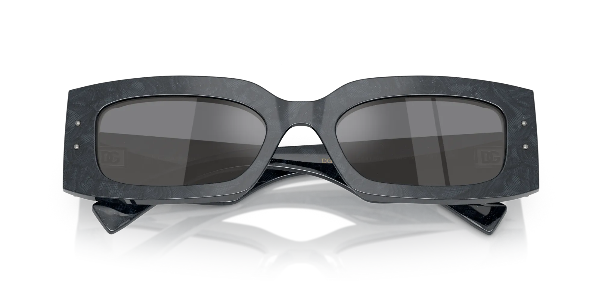 Dolce & Gabbana DG4479 34416V Occhiali da sole Acetato Multi-colore Grigio Squadrata Normale - immagine 2