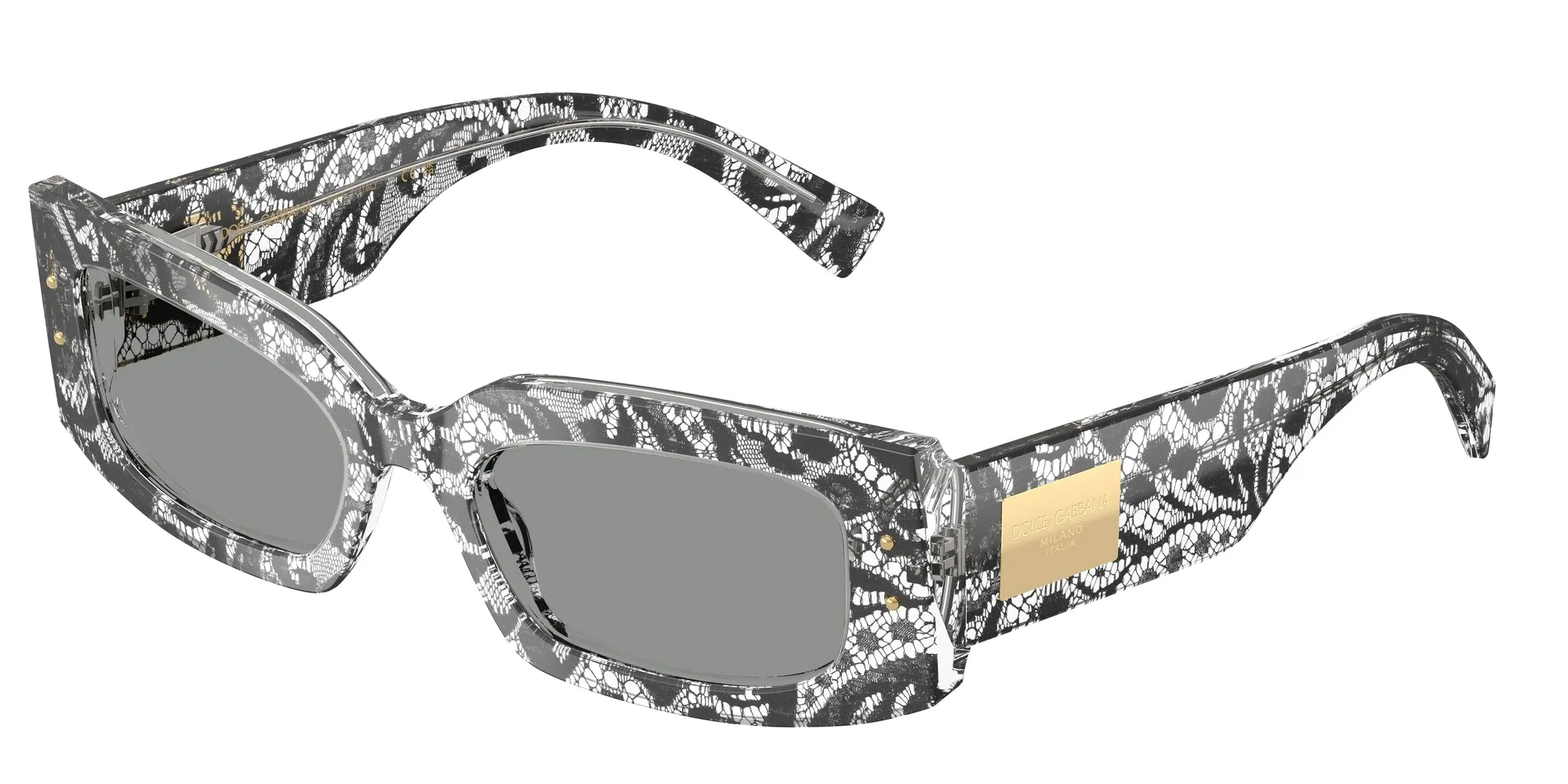 Dolce & Gabbana DG4479 3287/1 Occhiali da sole Acetato Nero Grigio Squadrata Normale - immagine 1