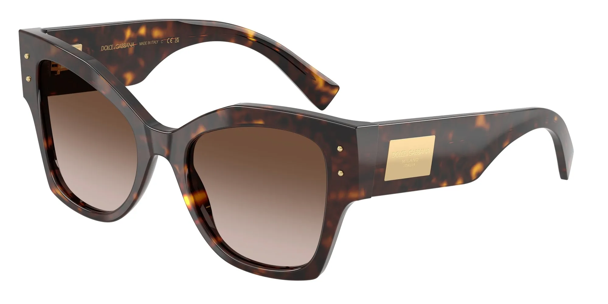 Dolce & Gabbana DG4478 502/13 Occhiali da sole Acetato Tartaruga Marrone Cat Eye Normale Sfumato - immagine 1