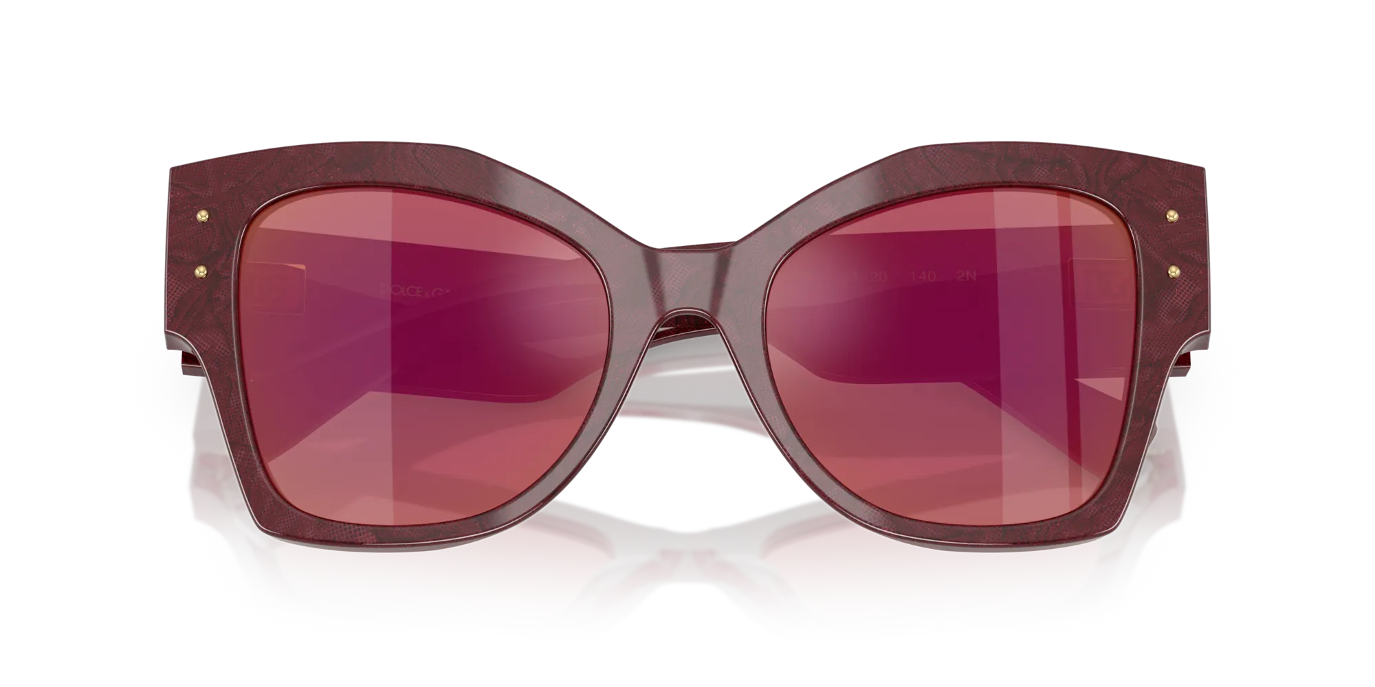 Dolce & Gabbana DG4478 3442D0 Occhiali da sole Acetato Multi-colore Viola Cat Eye Specchiate - immagine 2