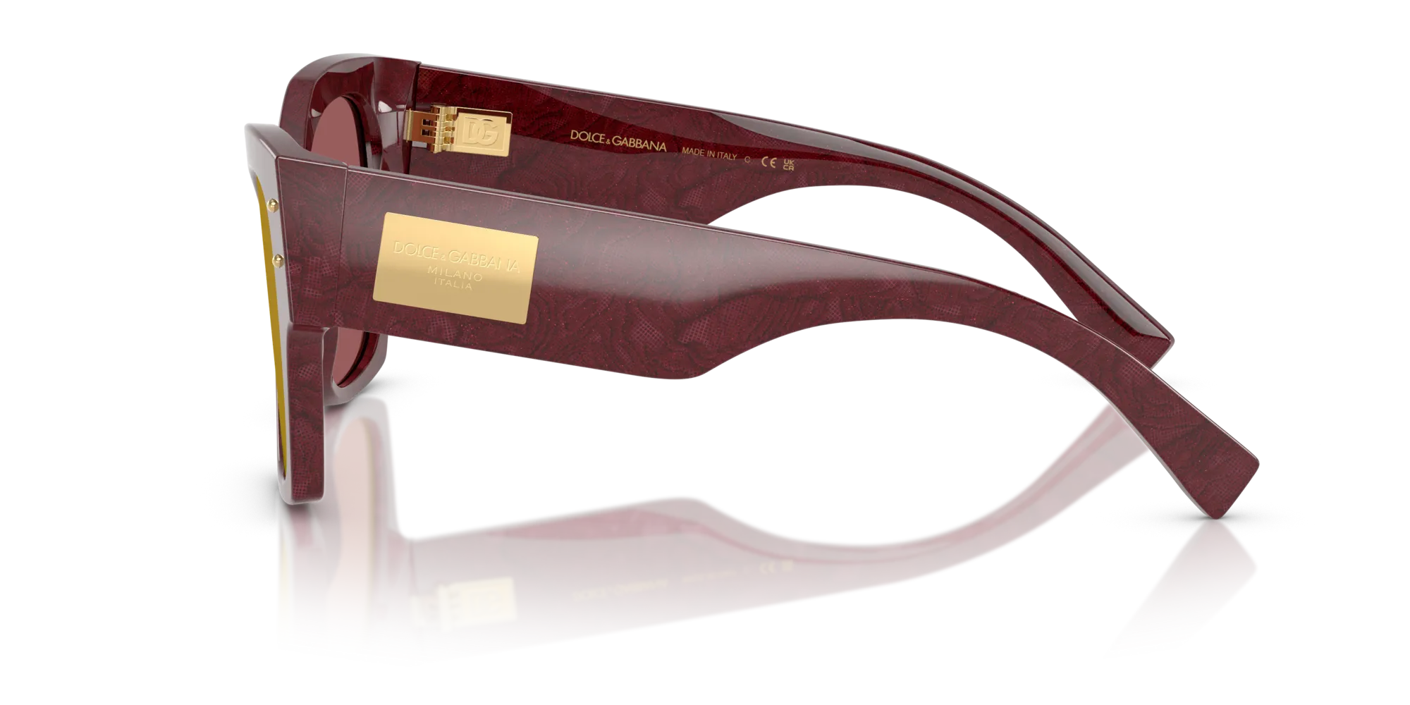 Dolce & Gabbana DG4478 3442D0 Occhiali da sole Acetato Multi-colore Viola Cat Eye Specchiate - immagine 4