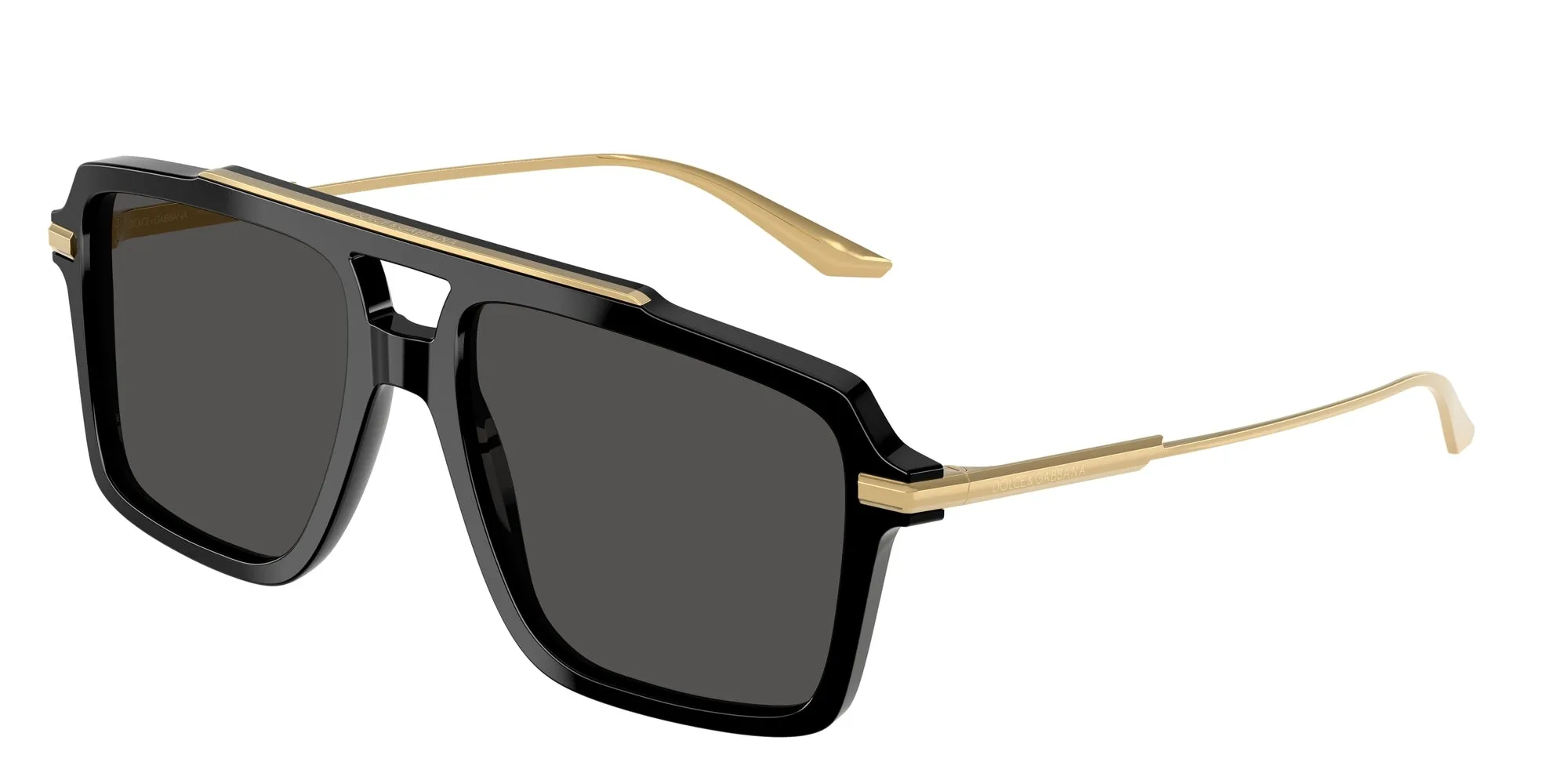 Dolce & Gabbana DG4477 501/87 Occhiali da sole Acetato Nero Grigio Pilot Normale - immagine 1