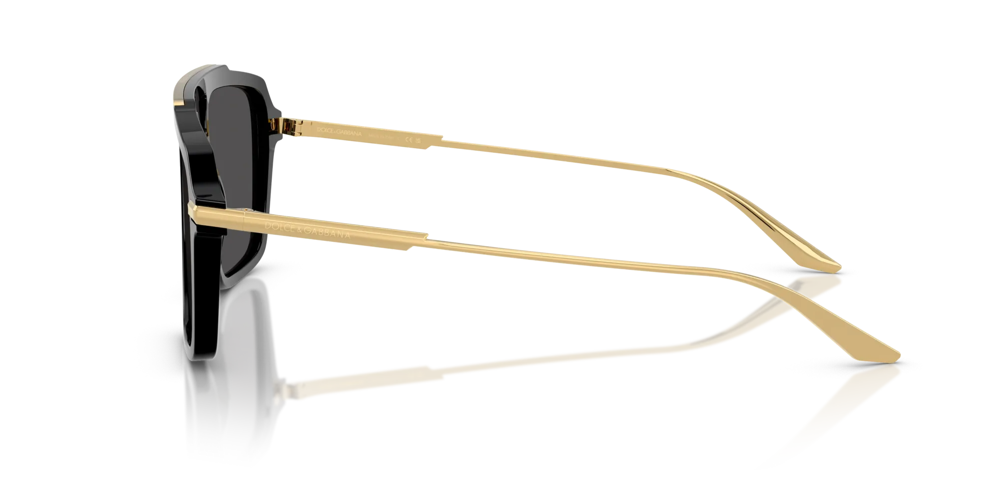 Dolce & Gabbana DG4477 501/87 Occhiali da sole Acetato Nero Grigio Pilot Normale - immagine 4