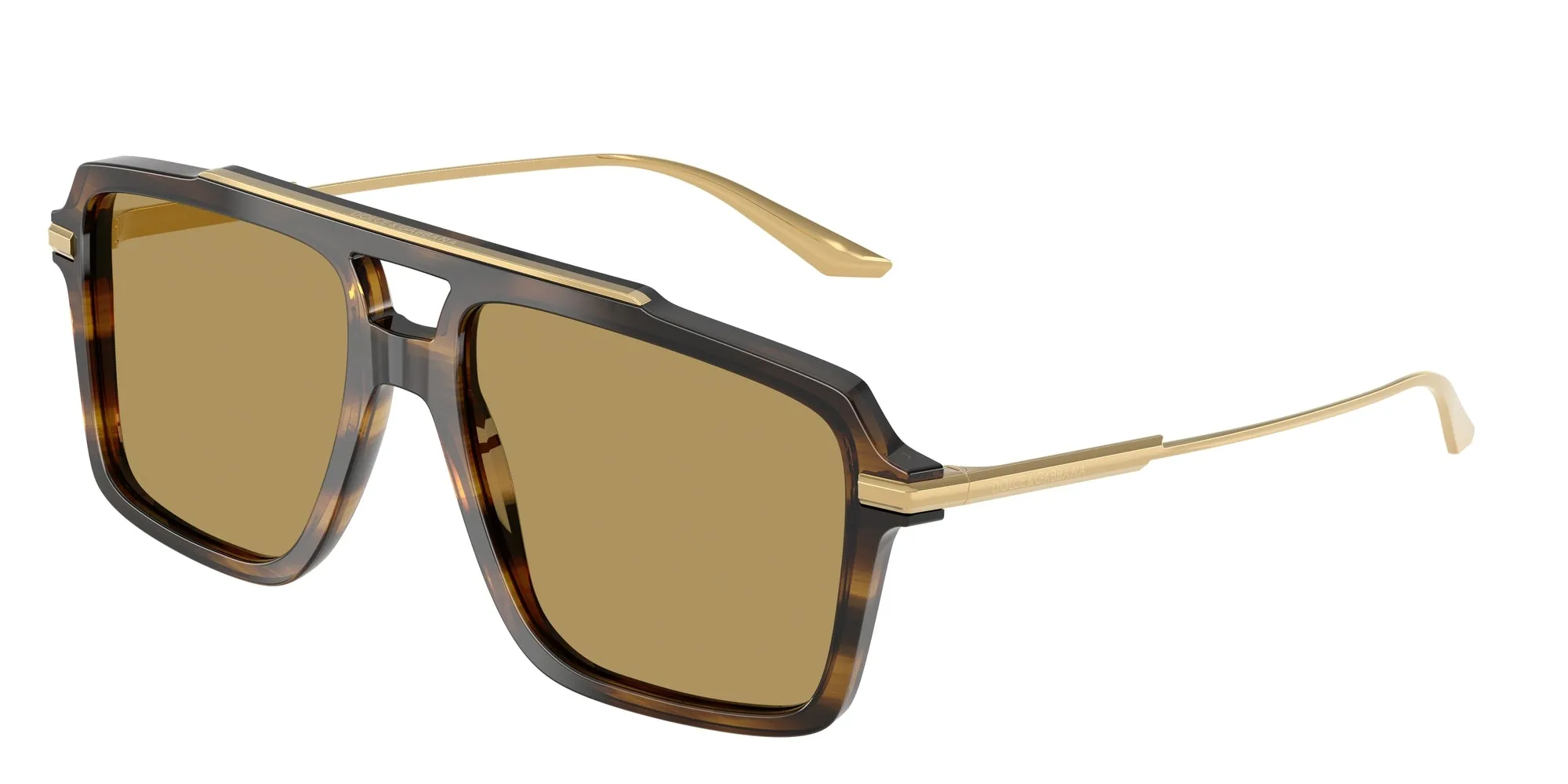 Dolce & Gabbana DG4477 344673 Occhiali da sole Acetato Marrone Pilot Normale - immagine 1